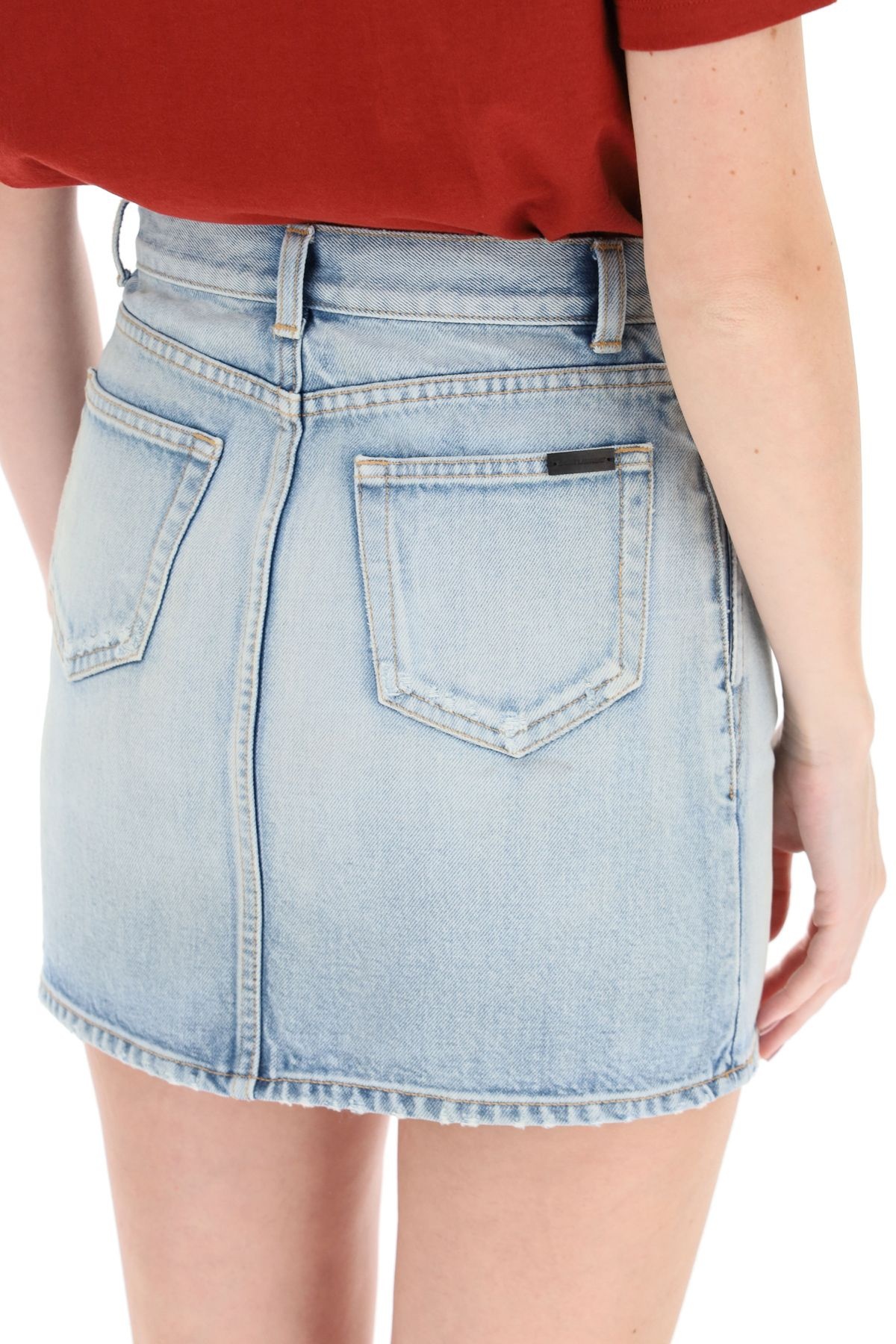 DENIM MINI SKIRT - 5