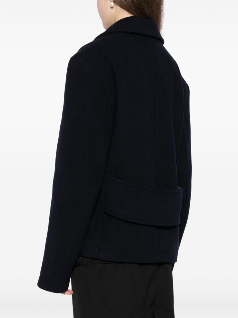 cropped peacoat - 4