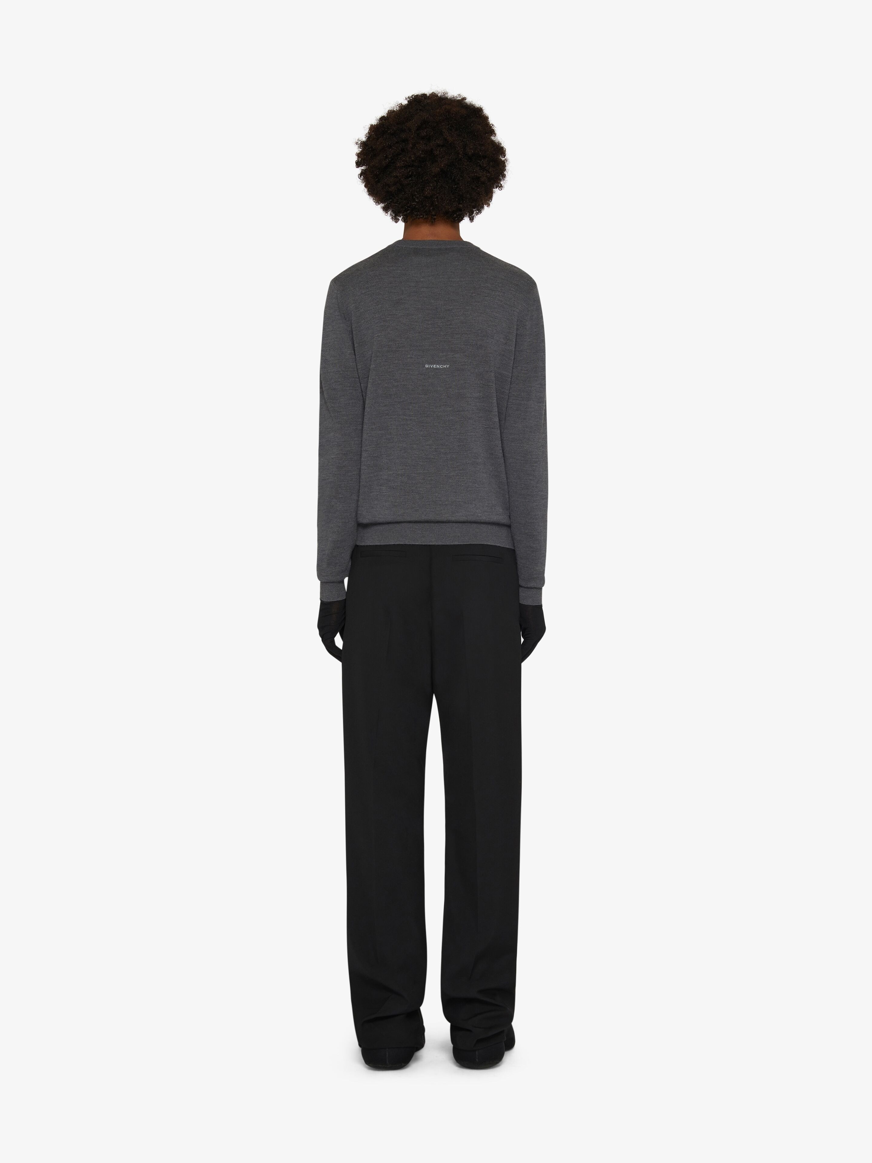 SWEATER IN WOOL WITH 4G EMBROIDERY - 4
