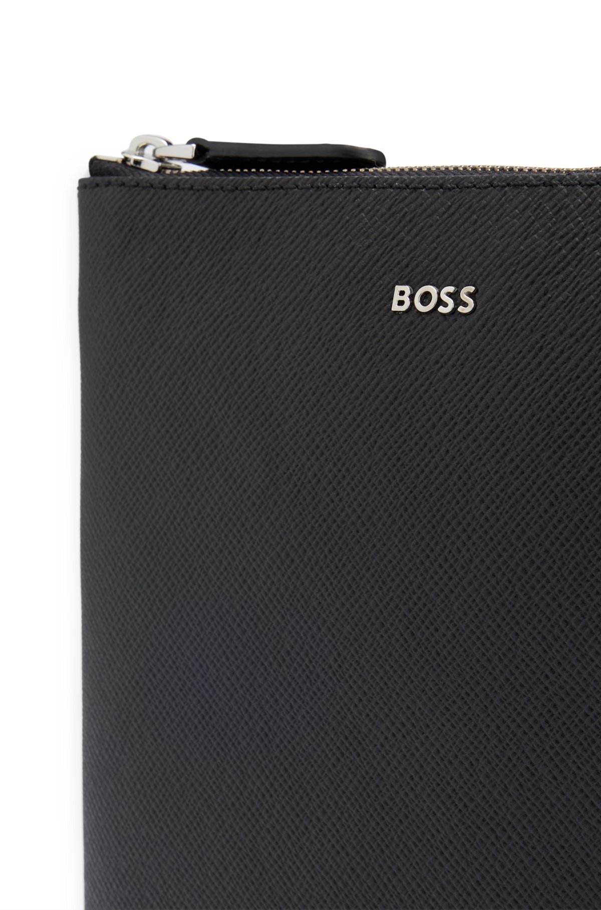 STRUCTURED-LEATHER ENVELOPE BAG WITH LOGO LETTERING - 7