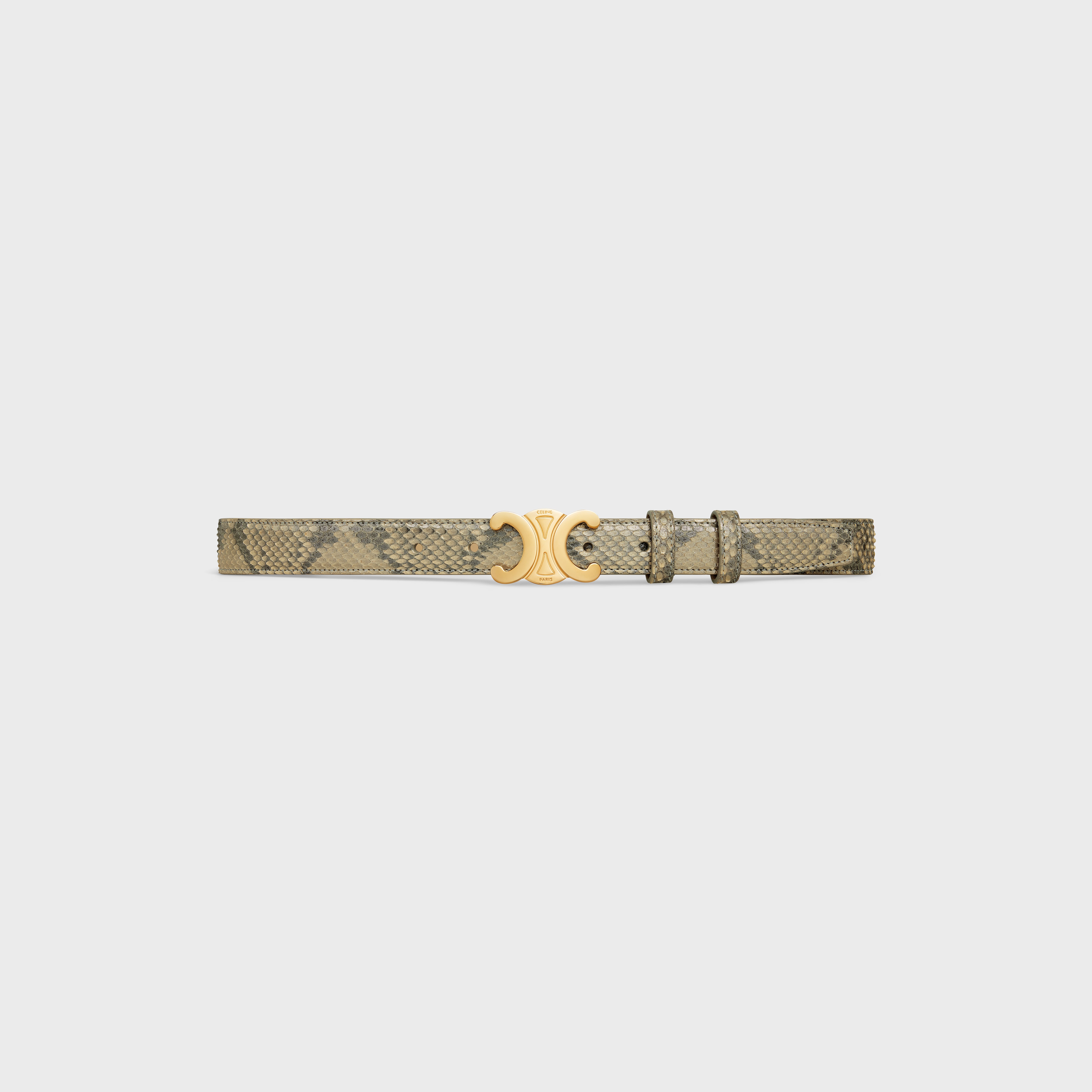 Medium Triomphe Belt in Pearly Python - 1