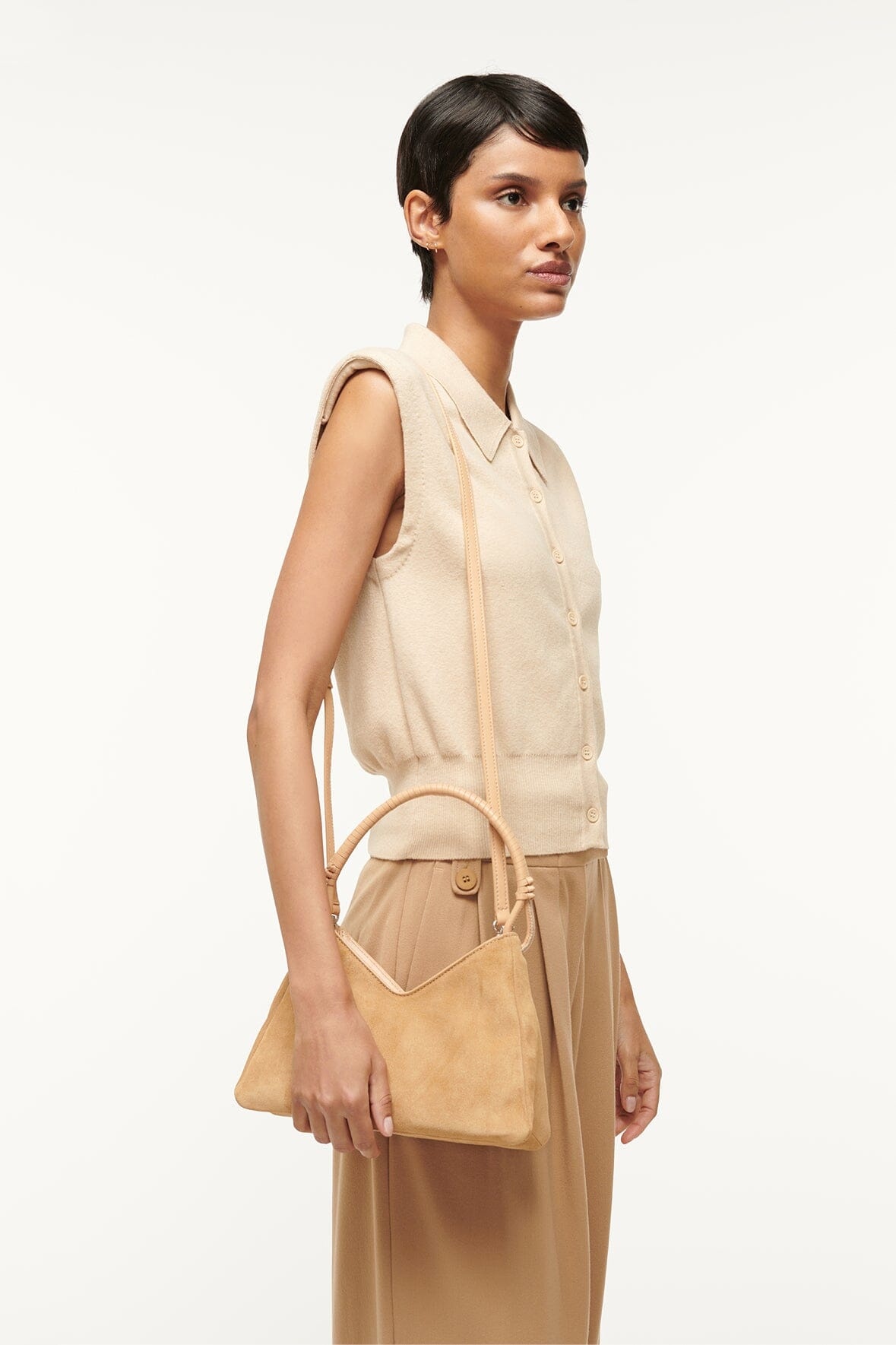 STAUD VALERIE SHOULDER BAG PORCINI - 5