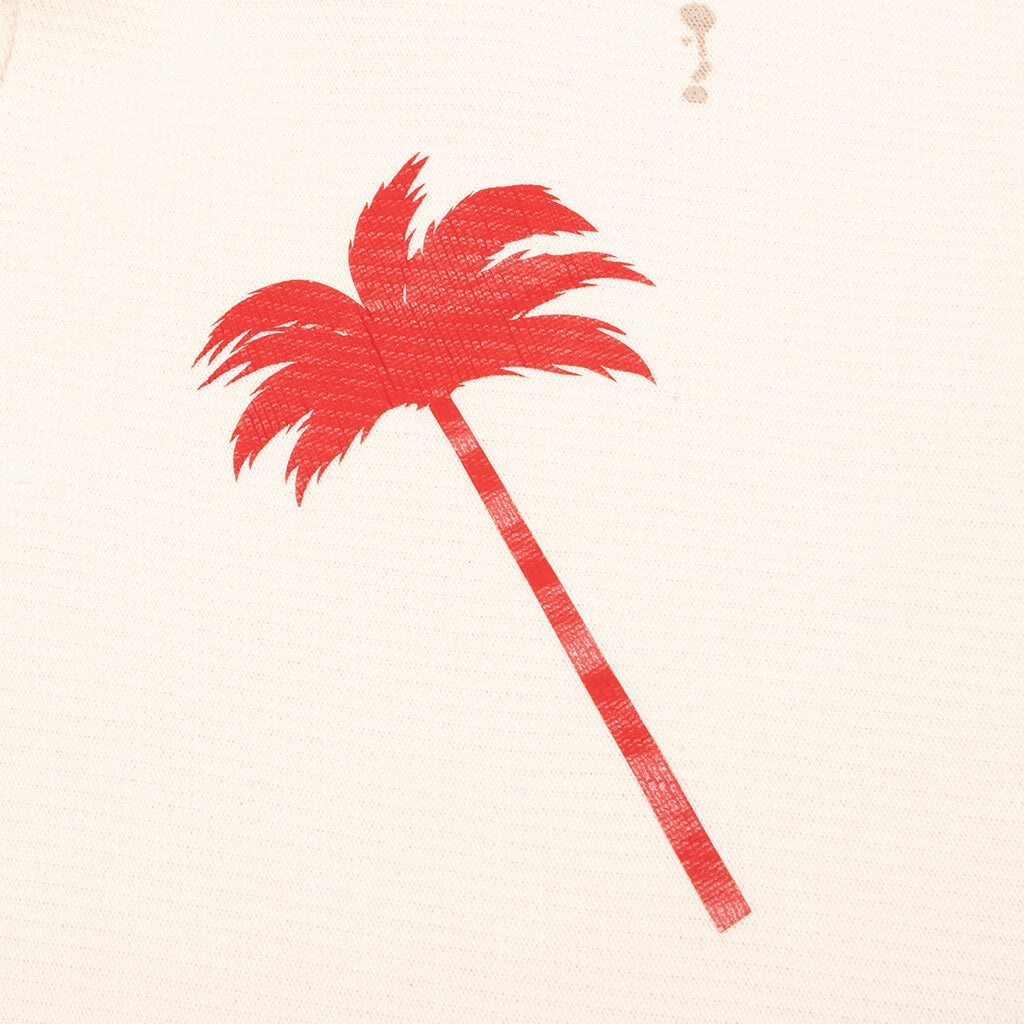 PALM ANGELS PXP PAINTED RAW CUT HOODIE - OFF WHITE - 3