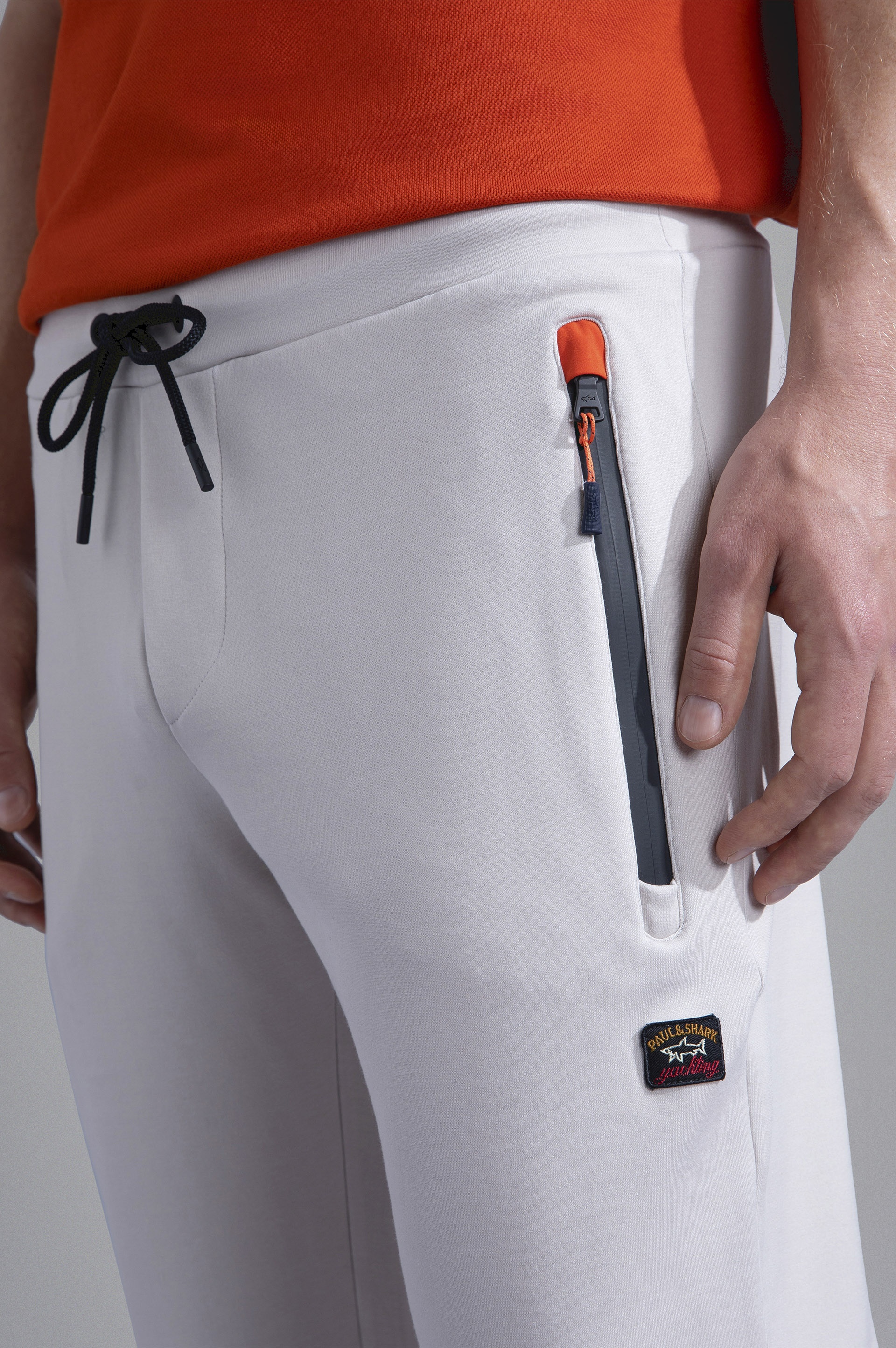 COTTON TRACKPANTS WITH CONTRASTING DETAILS - 4