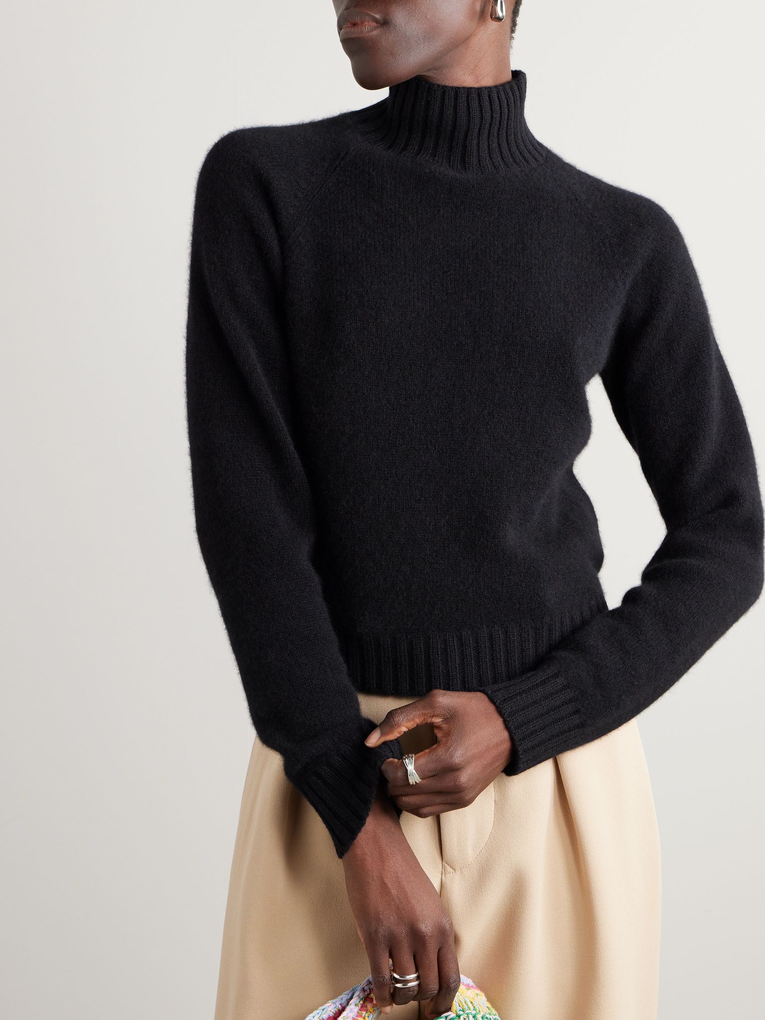 Cashmere turtleneck sweater Black - 3