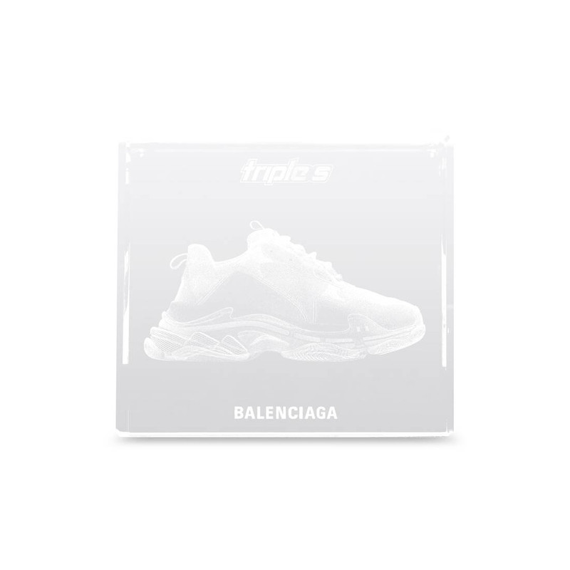 Triple S Sneaker Laser Cube in Grey 1