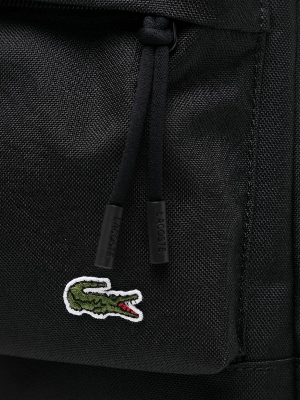 logo-embroidered piquÃ© backpack - 4