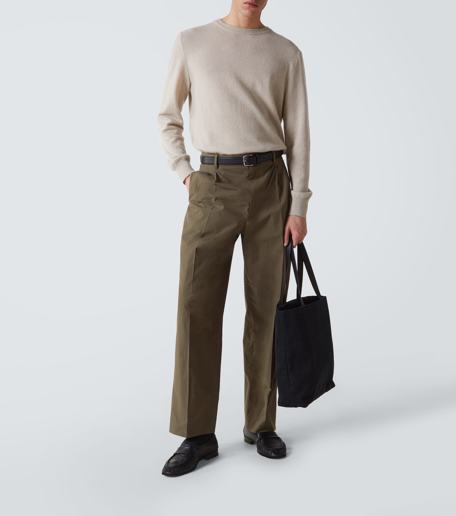 Silas cotton poplin straight pants - 2