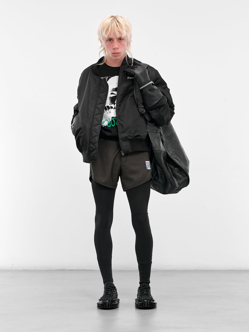 UNDERCOVER Rib-Knit Patterened Slim Leggings outlook