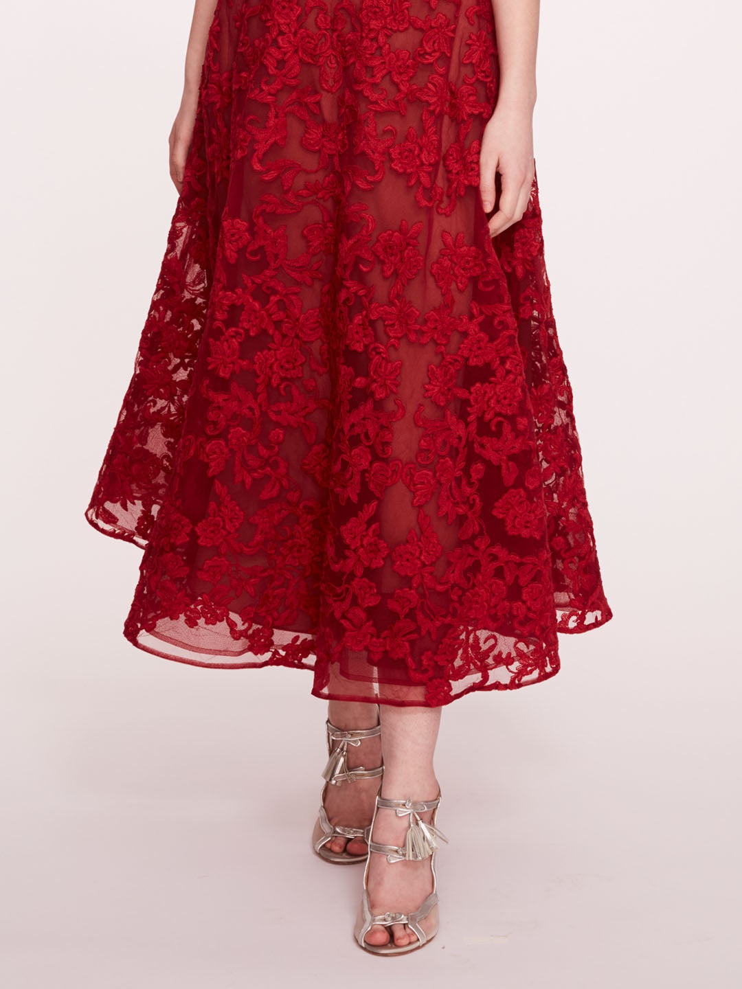 STRAPLESS CORDED MIDI DRESS - 4