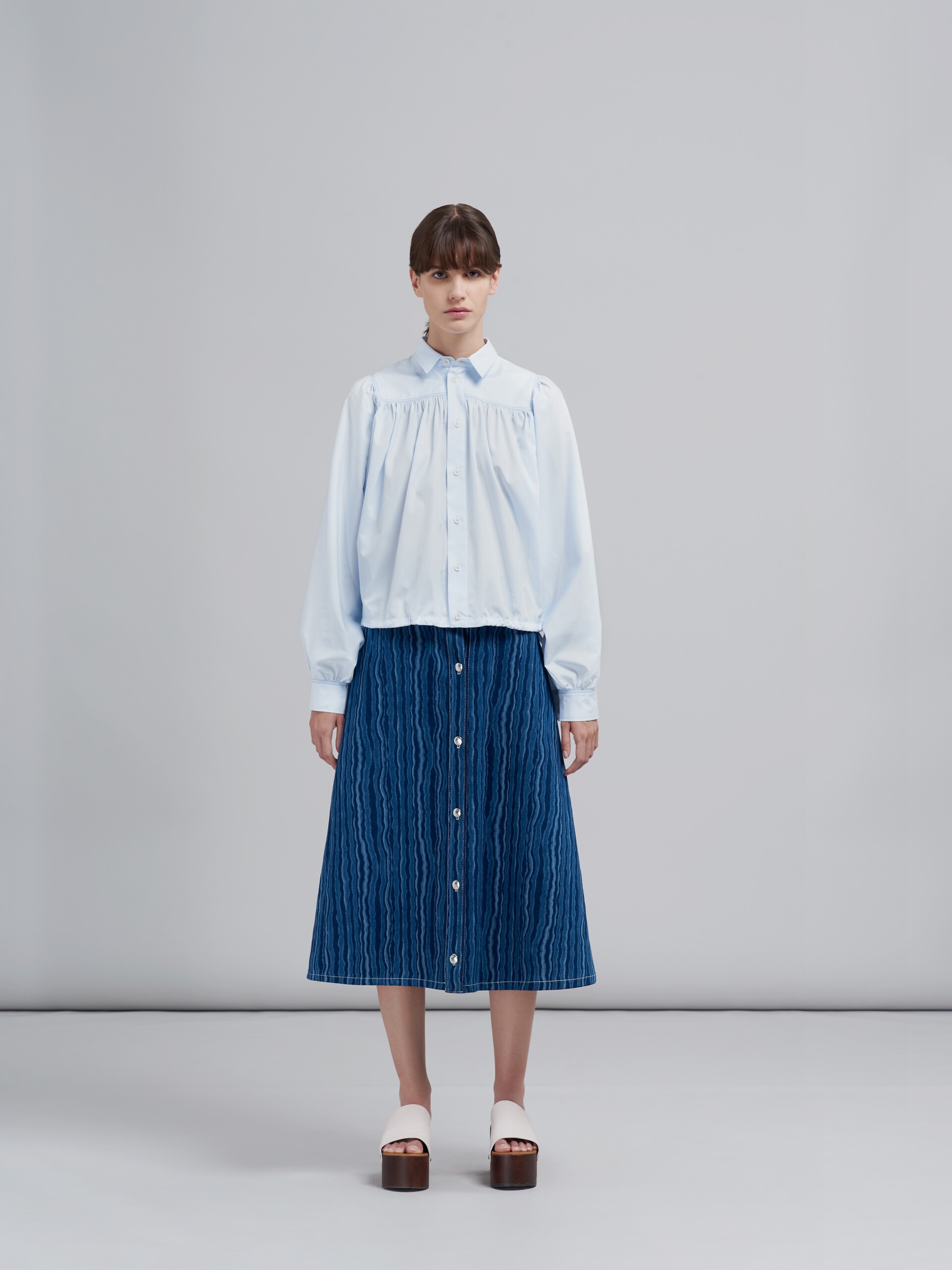 DEGRADÉ DENIM SKIRT - 2