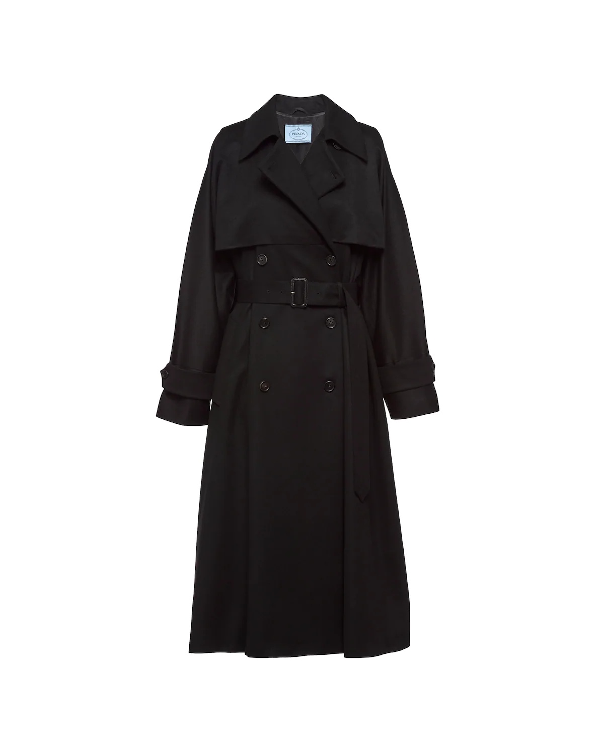 Double-breasted cashmere coat - 1