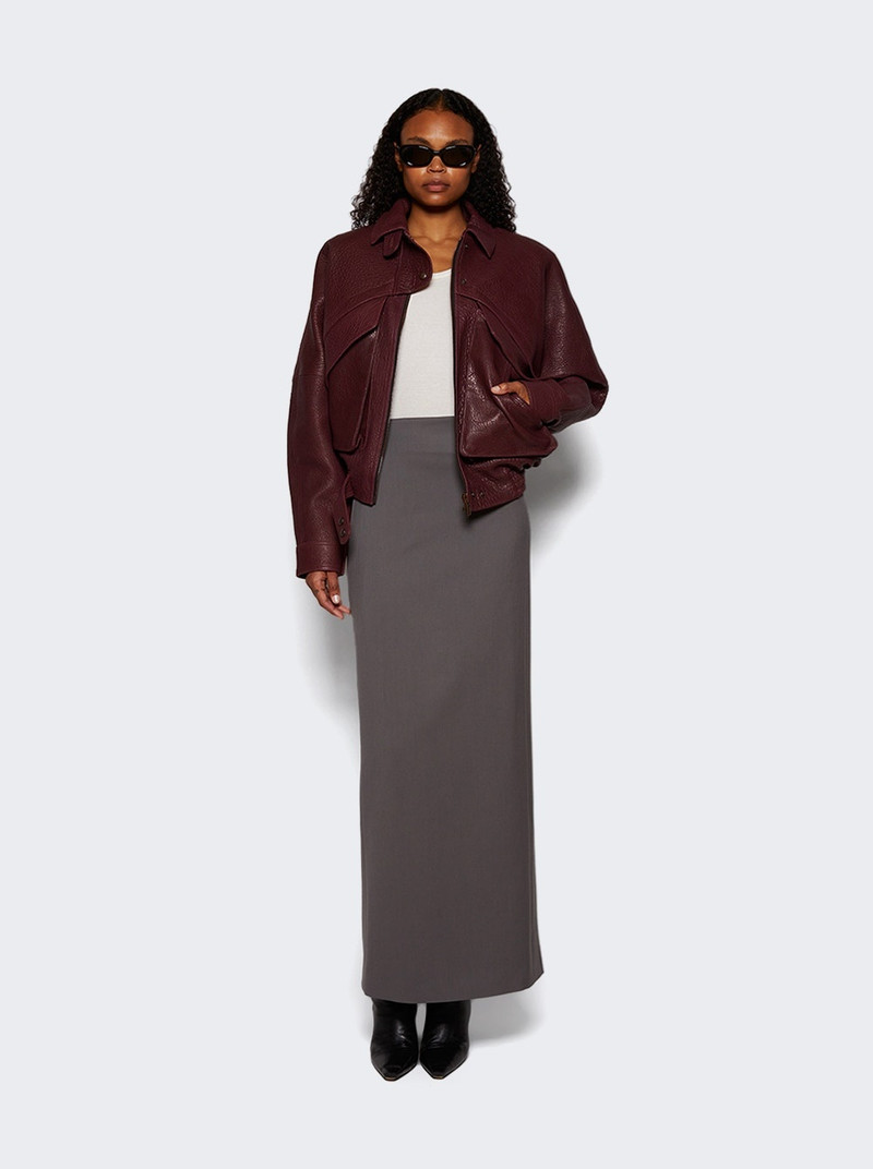 WARDROBE.NYC Column Maxi Skirt Slate Grey outlook
