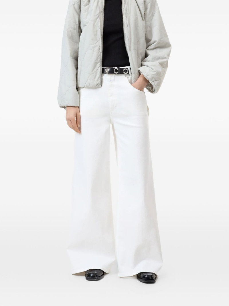 buttoned wide-leg jeans 1