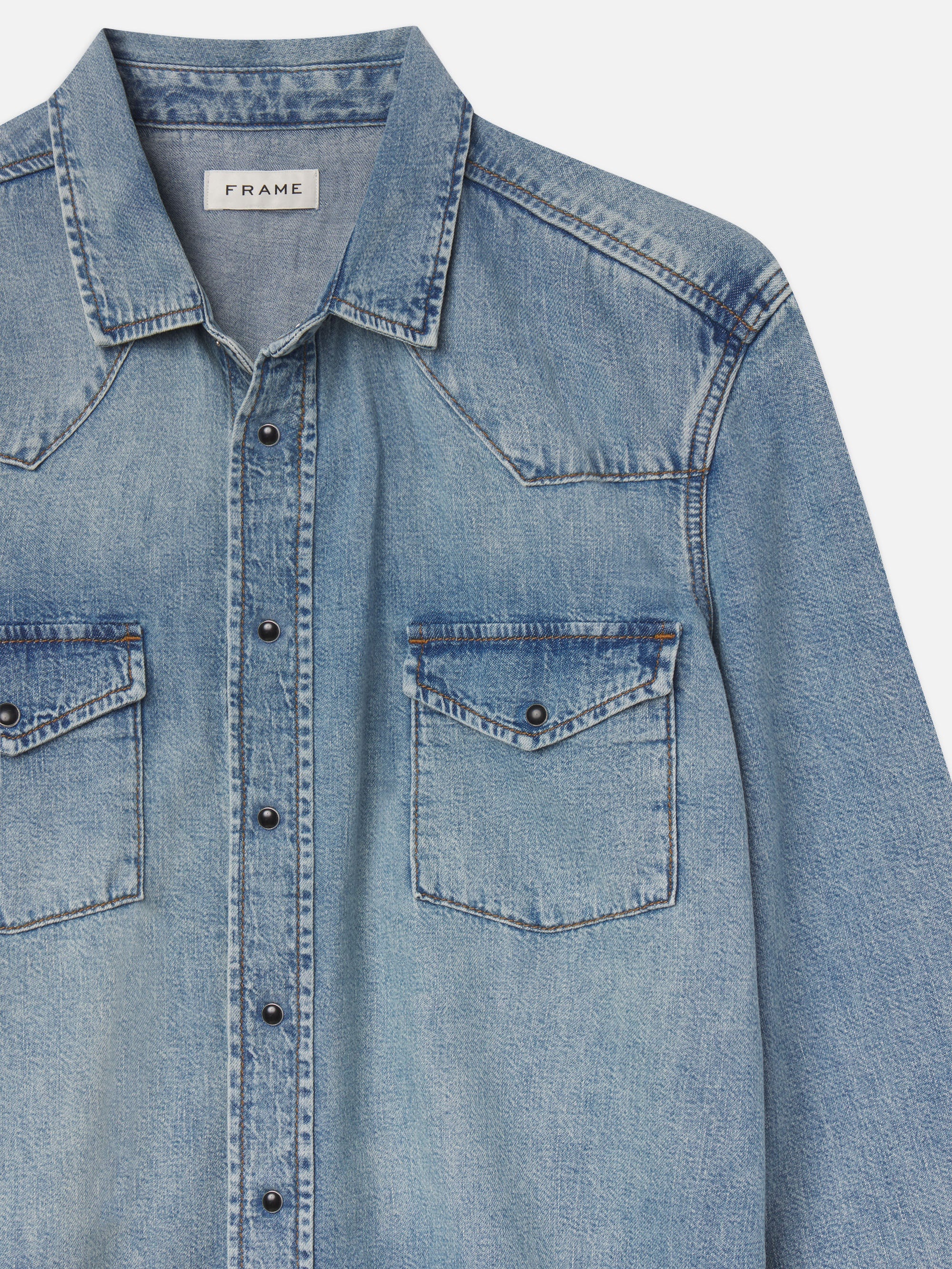 Western Denim Shirt in Fantasy - 2