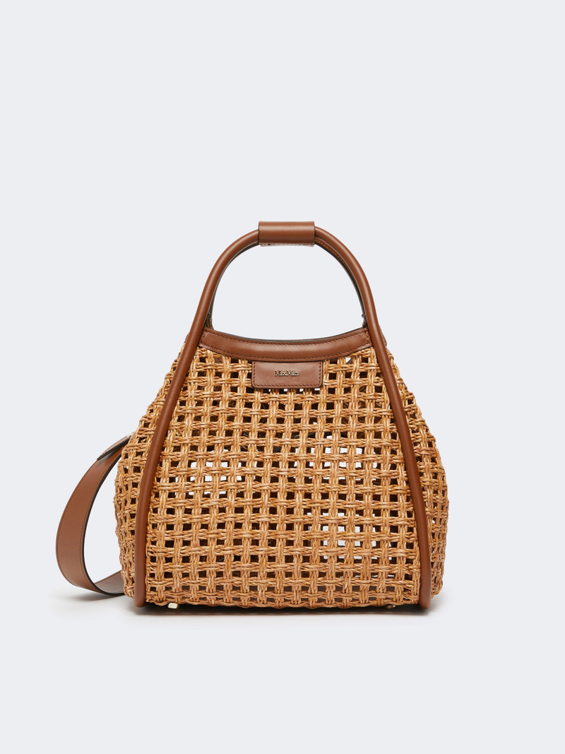 MARINECESTO Small Marine bag in woven natural fibre - BEIGE 3