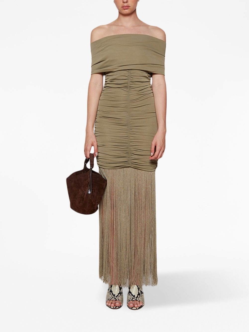 Jacinta ruched maxi dress - 2