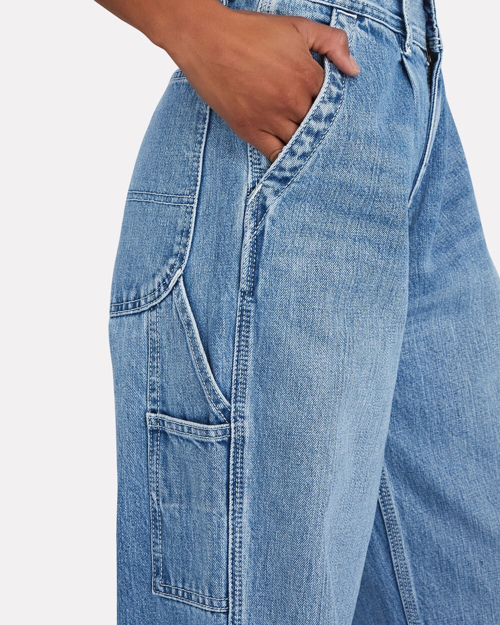 Utility Loose Straight-Leg Jeans - 6