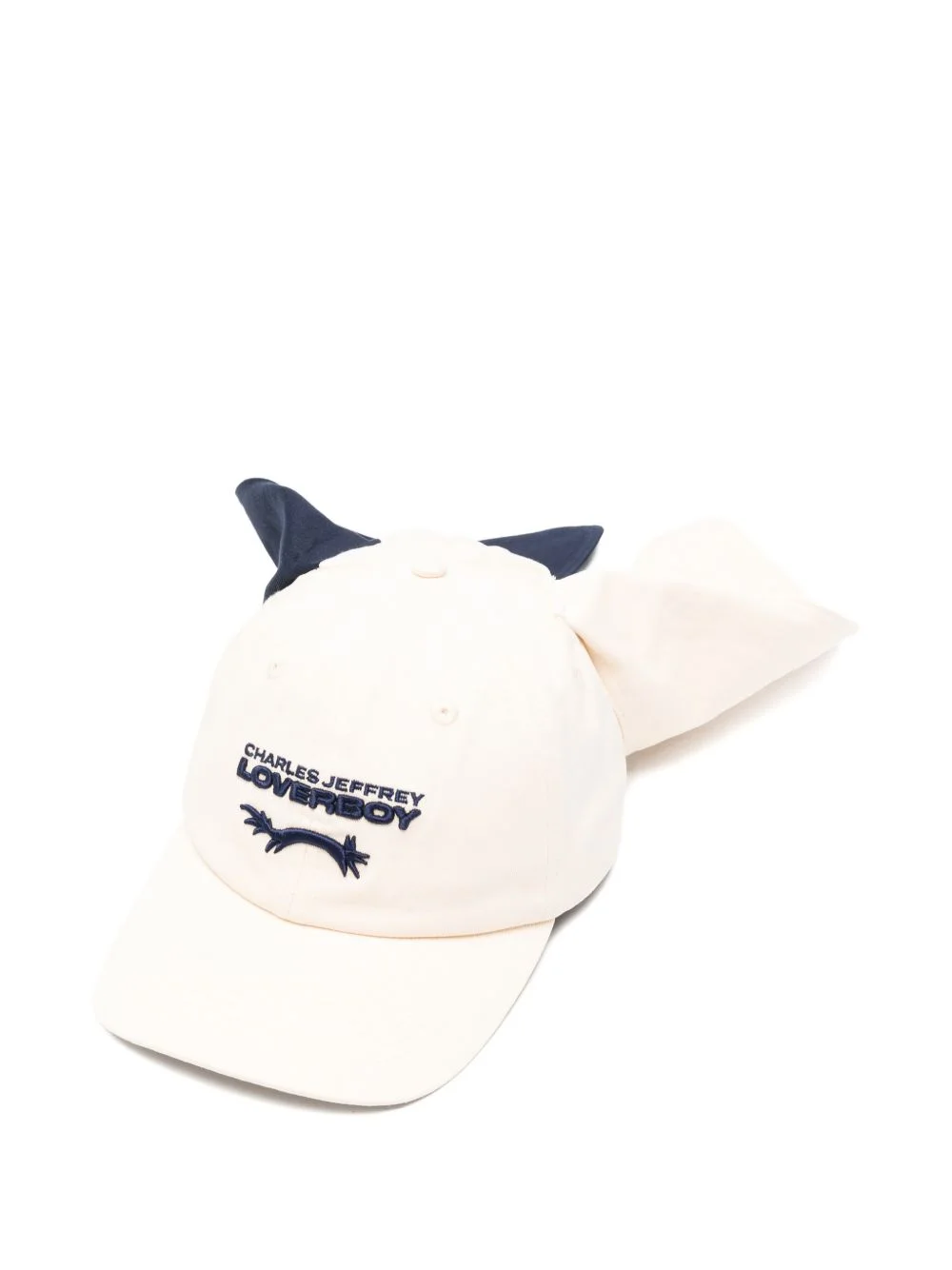 colour block bunny cap - 1