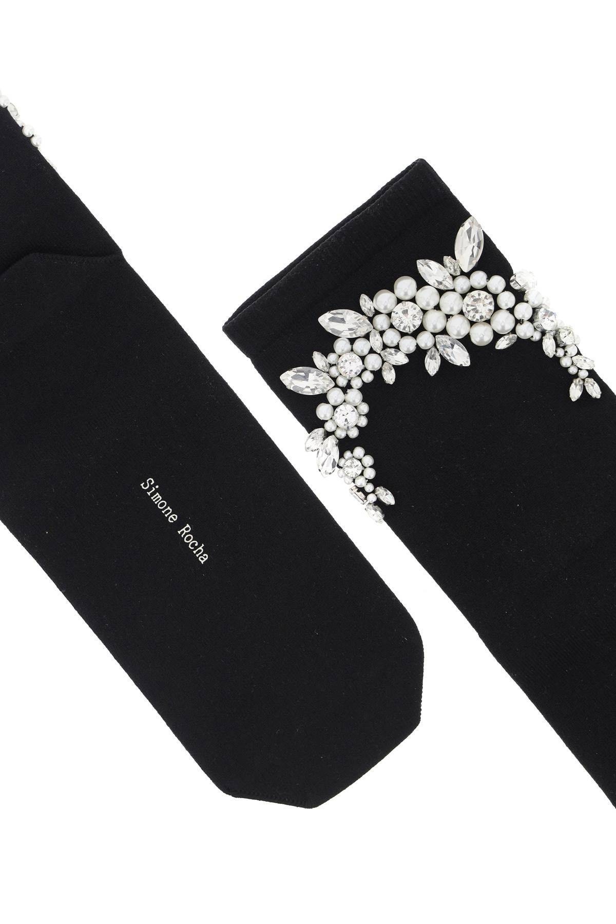 SOCKS WITH PEARLS AND CRYSTALS - 3