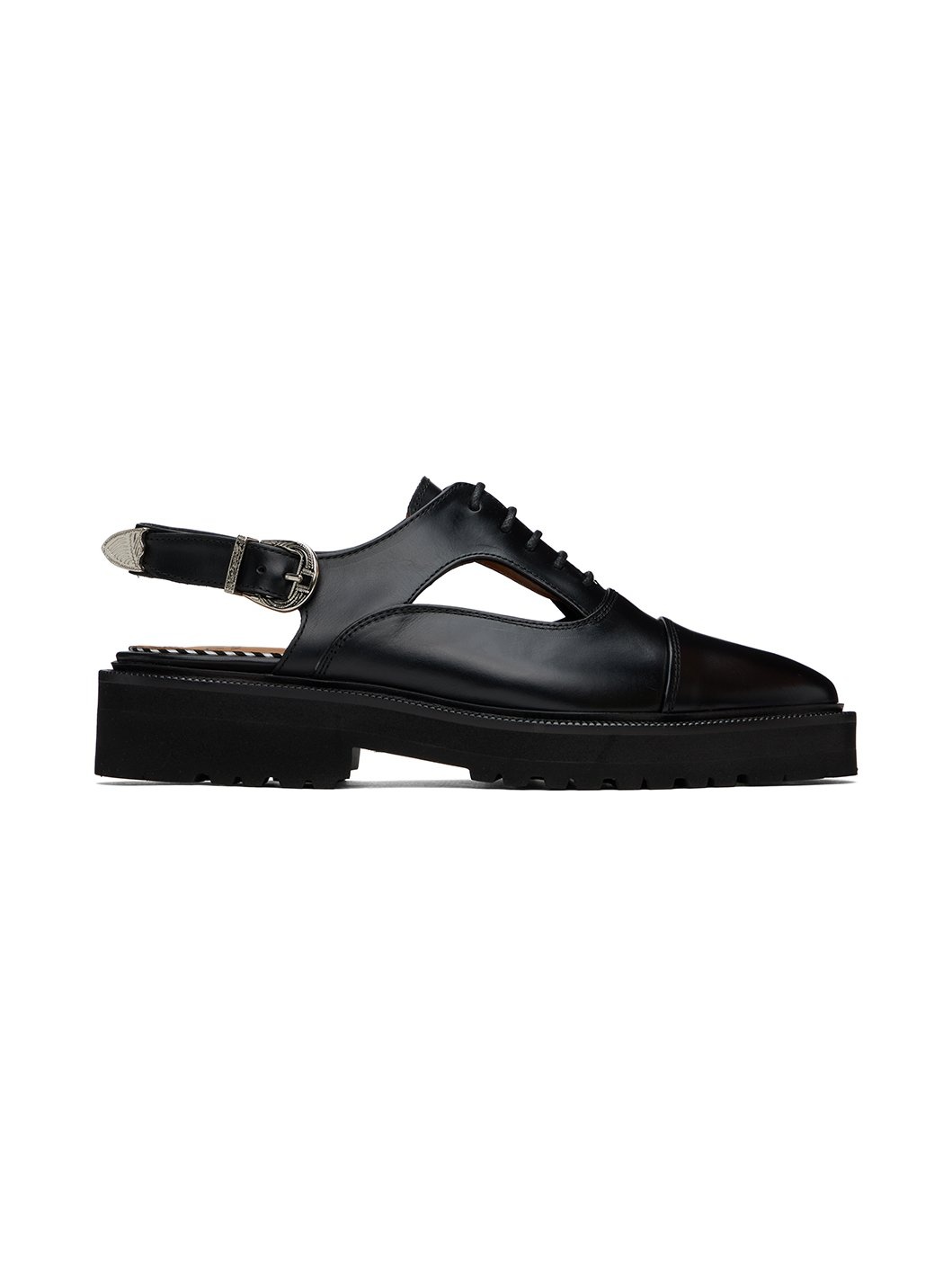 Black Polished Oxfords - 1