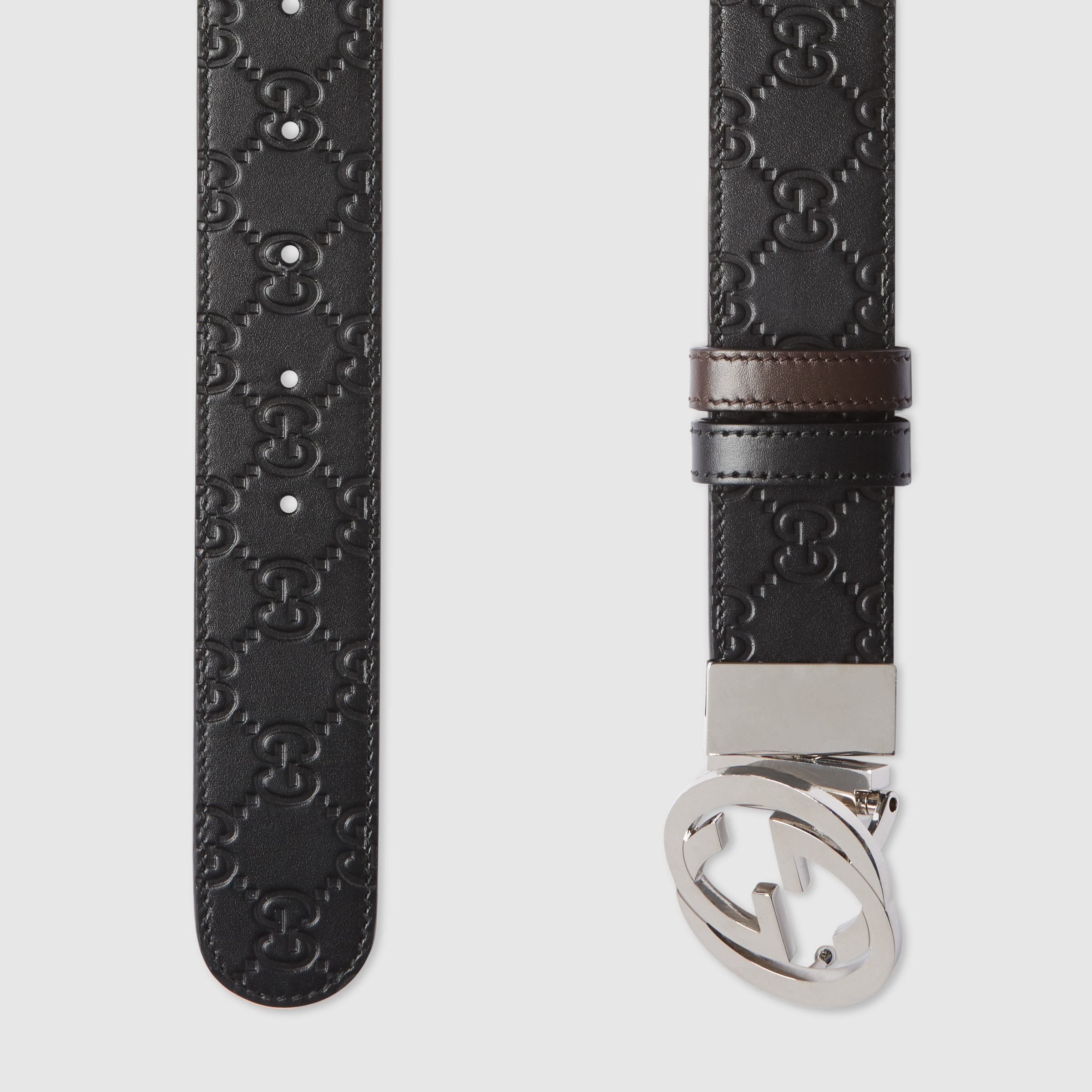 Reversible Gucci Signature belt - 5