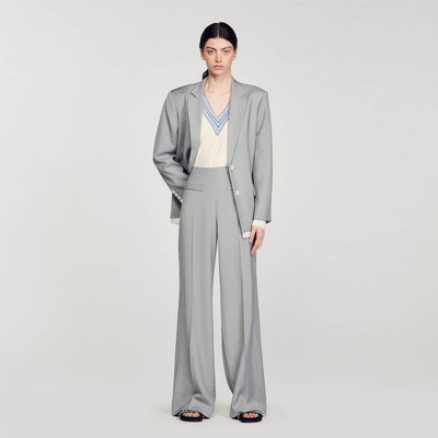 Sandro HIGH-WAISTED FLARED TROUSERS outlook