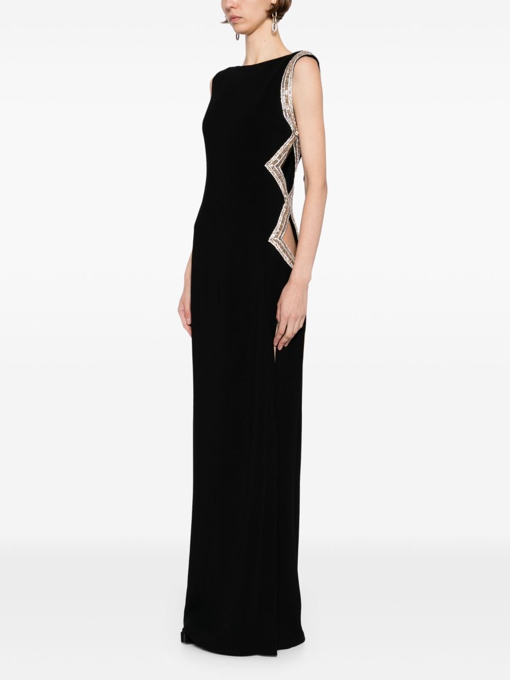 crystal-embellished dress - 3