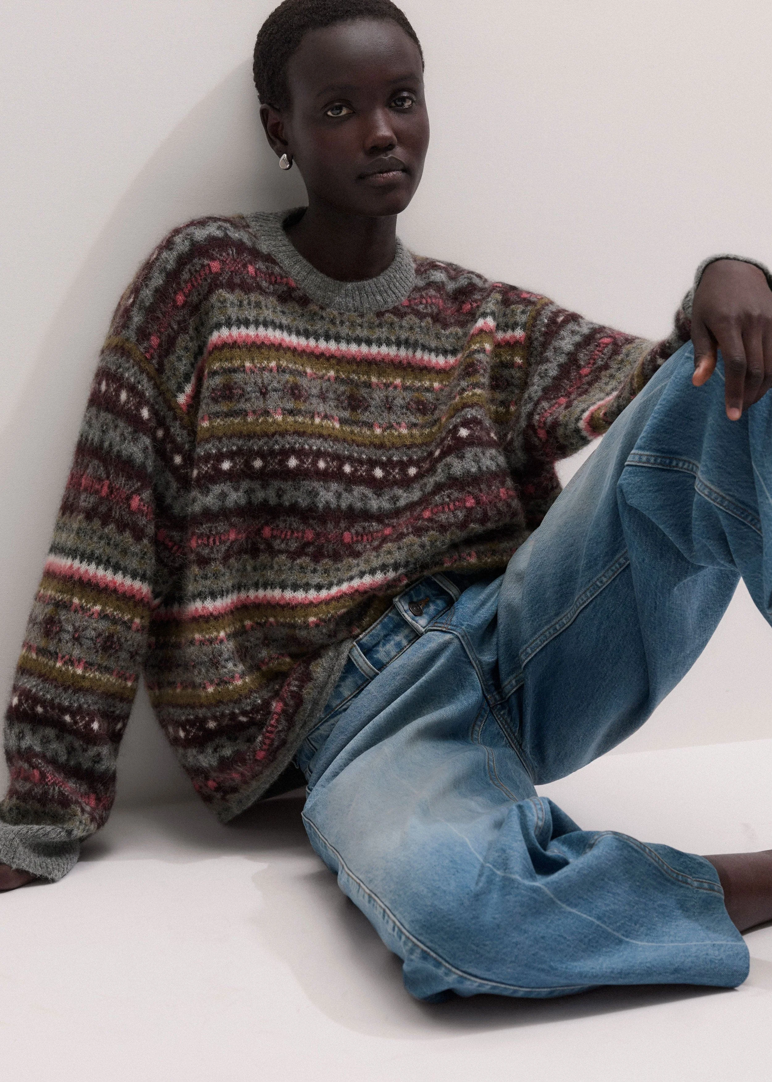 Fair Isle Relaxed Sweater - 1