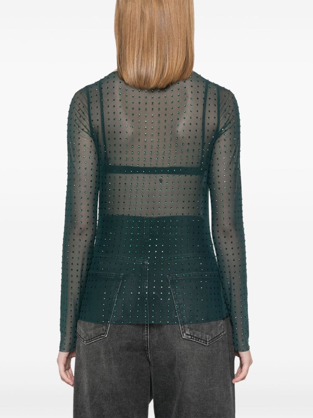 crystal-embellished top - 4