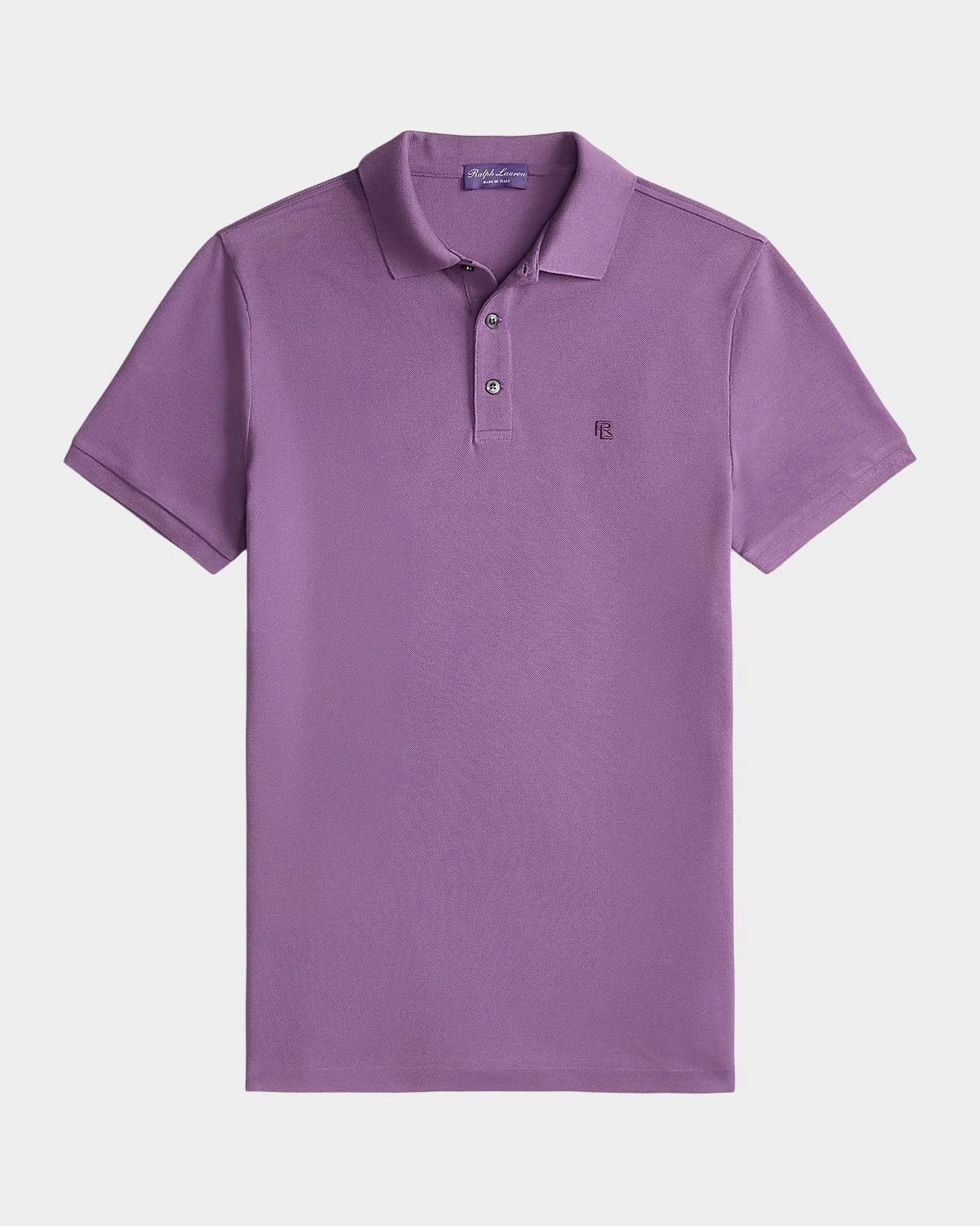 Men's Double-Mercerized Pique Monogram Polo Shirt - 1