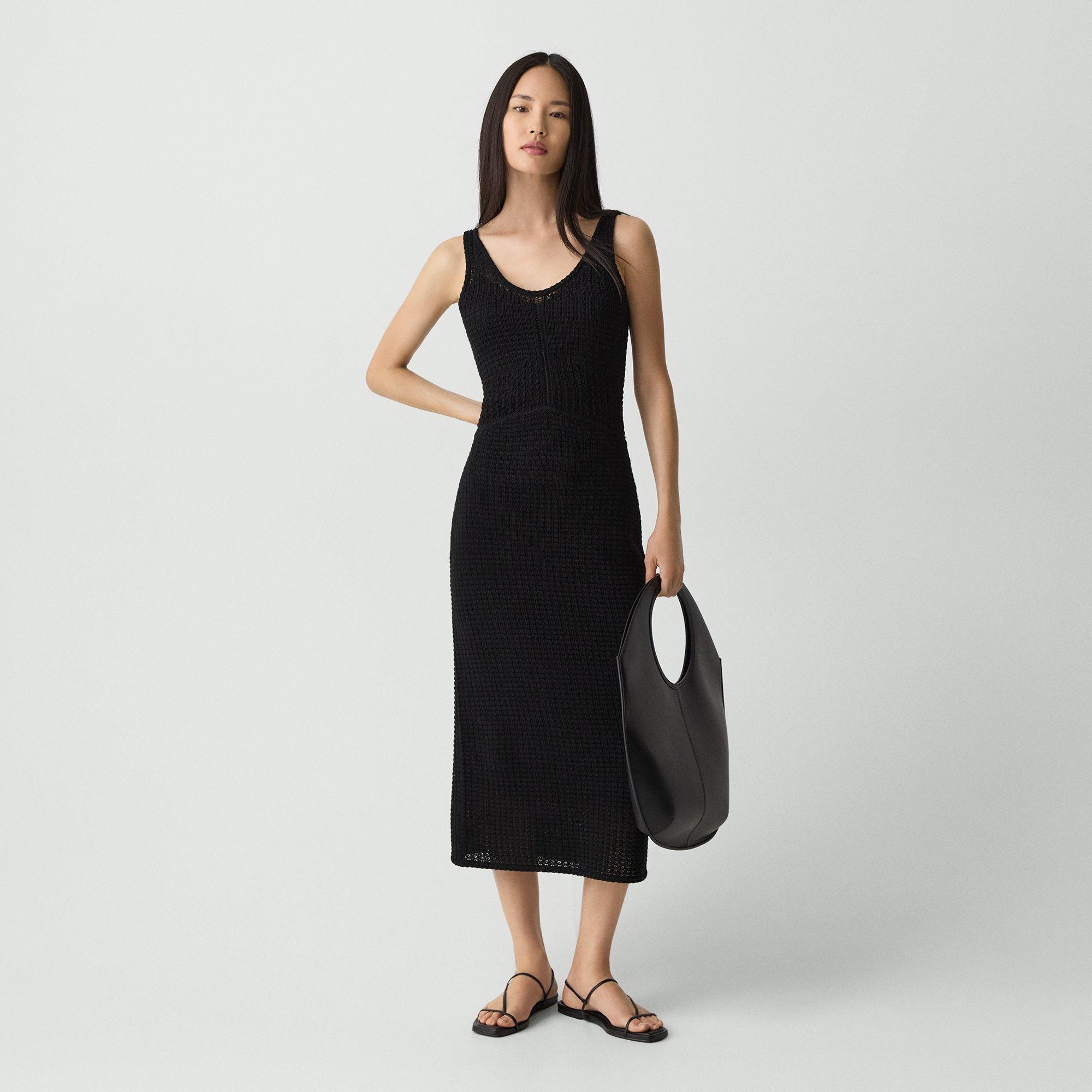 Stitched Dress in Sheen Cotton - 2
