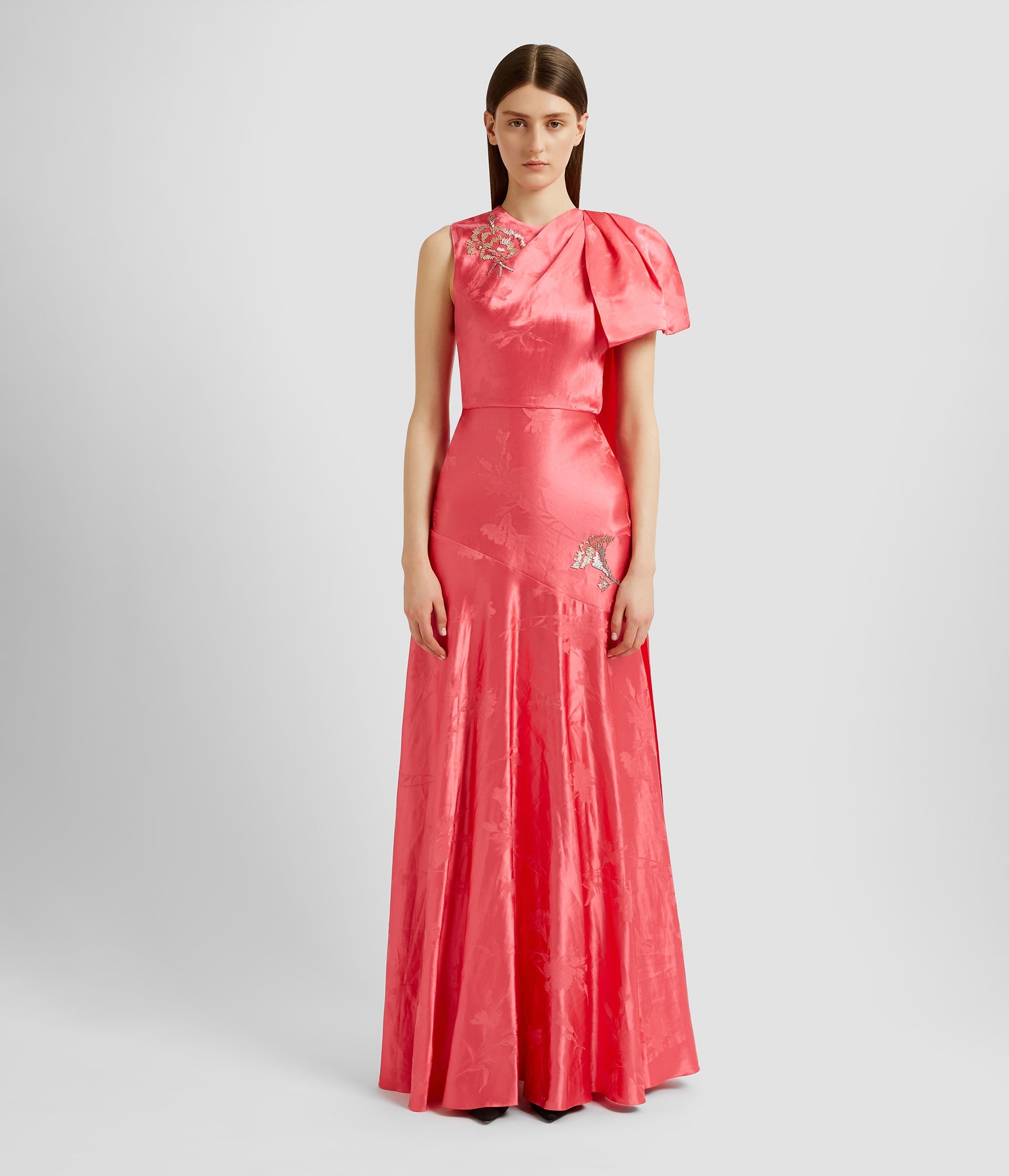 ASYMMETRIC DRAPED GOWN - 2