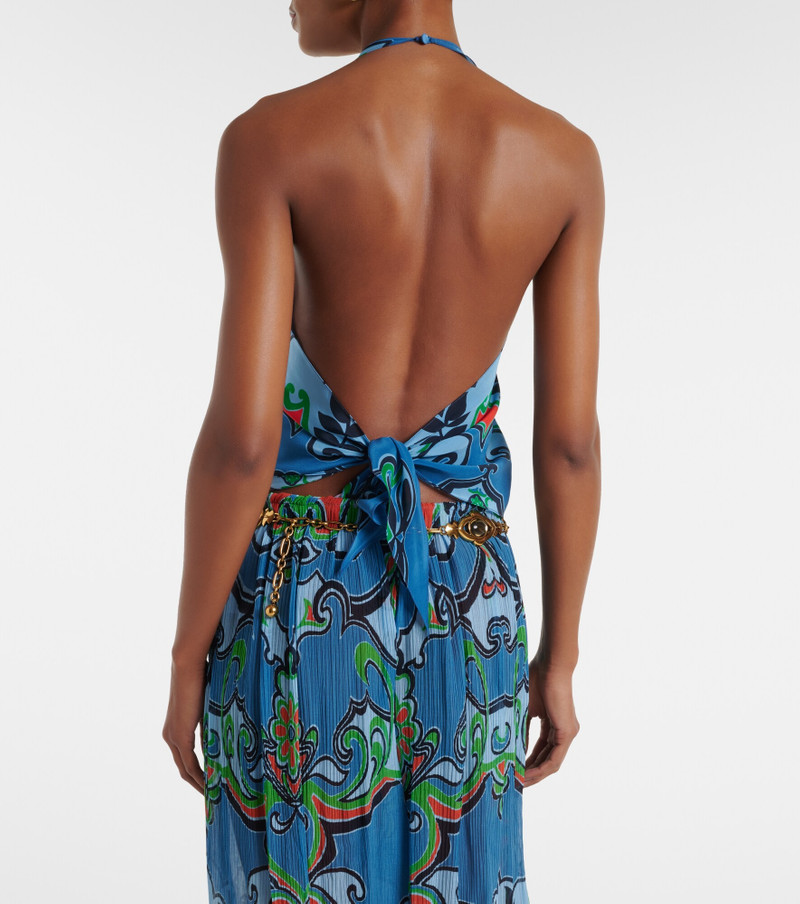 Printed silk top 5