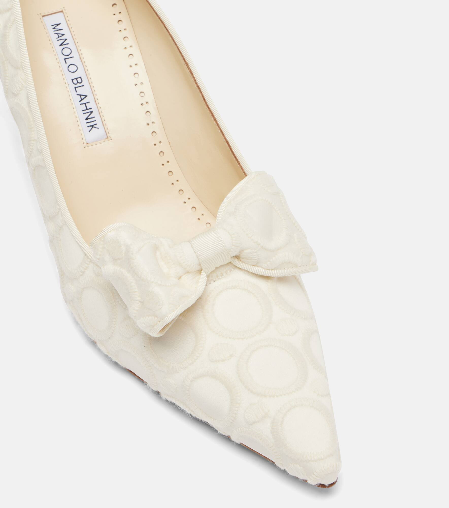 Epirotes 70 embroidered satin pumps - 5