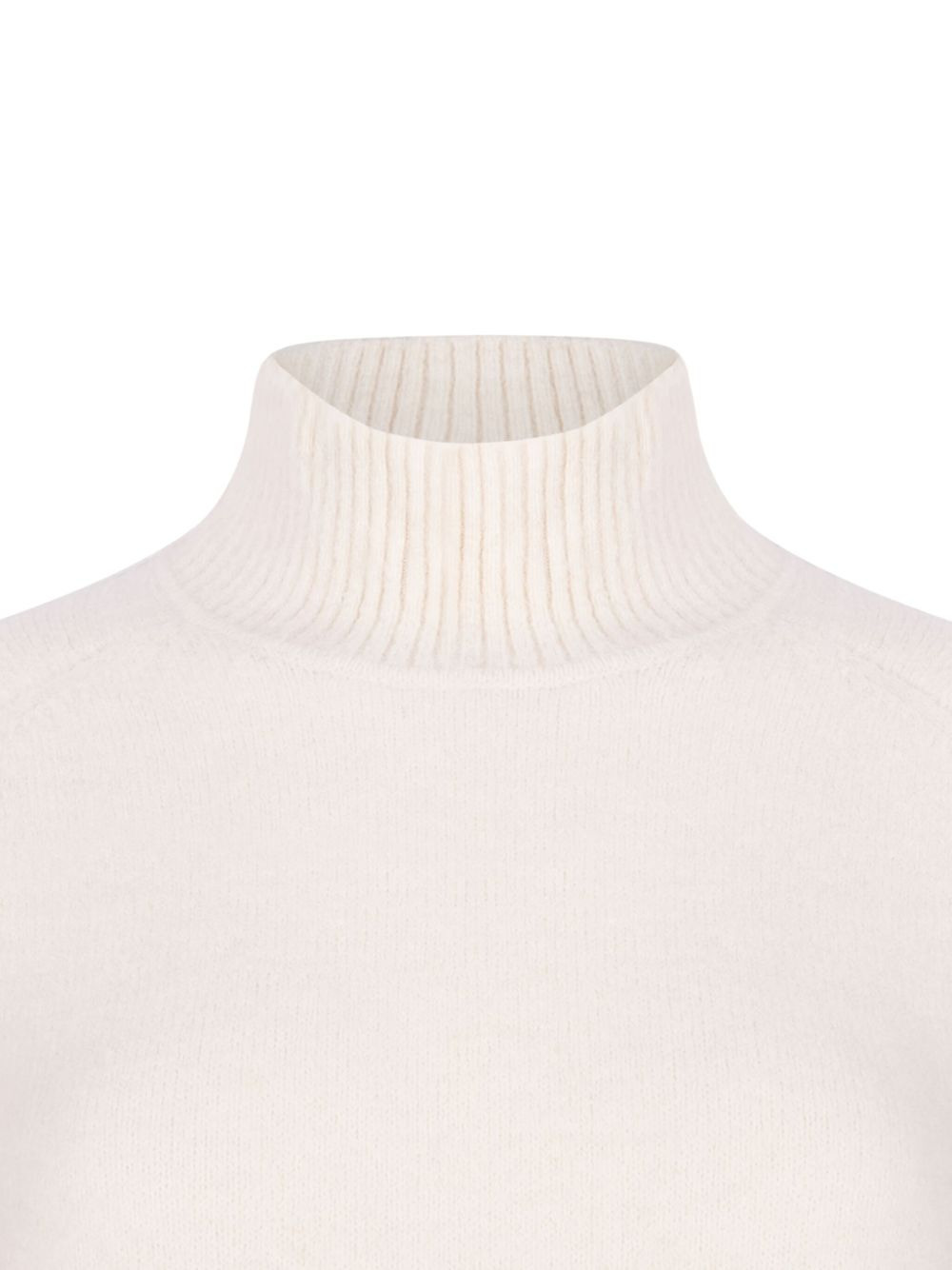 high-neck puff-sleeve sweater - 3