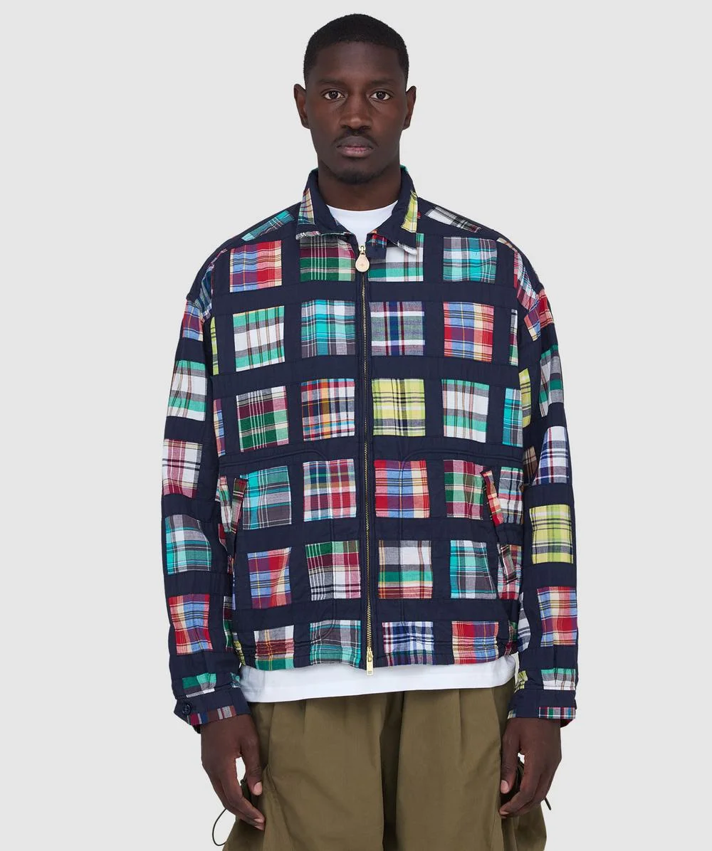 Short window patchwork madras jacket - 1