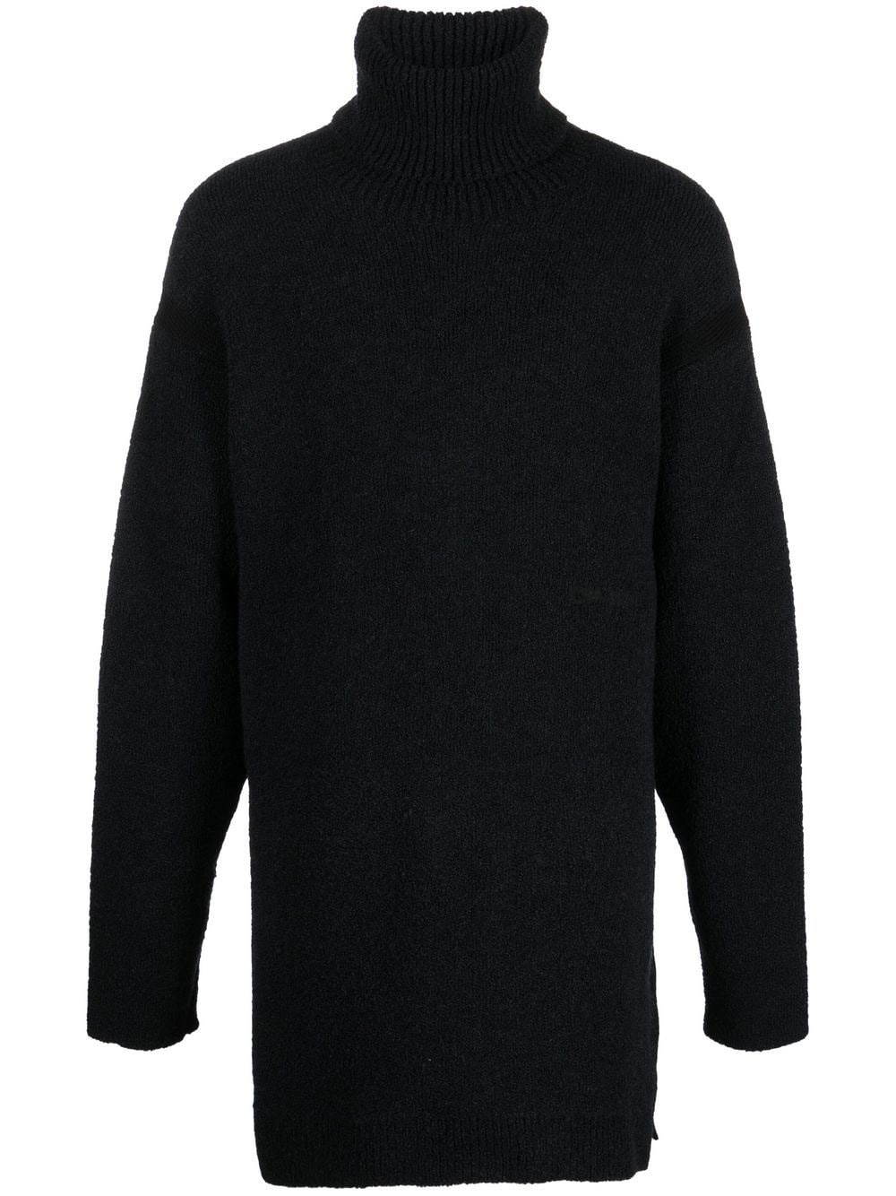 OFF-WHITE Micro Bouclé Turtleneck Black - 1