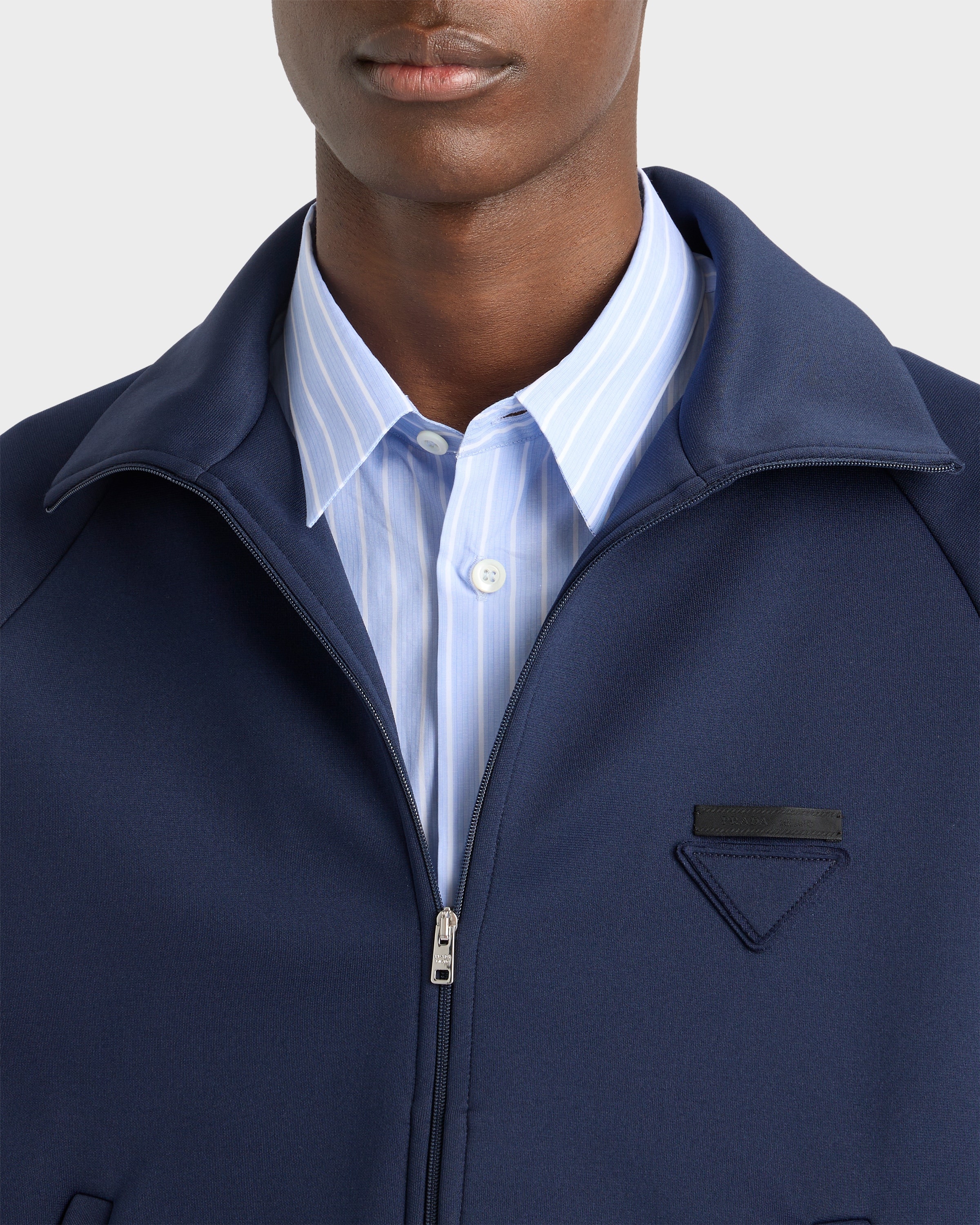 Zippered technical fabric jacket - 4
