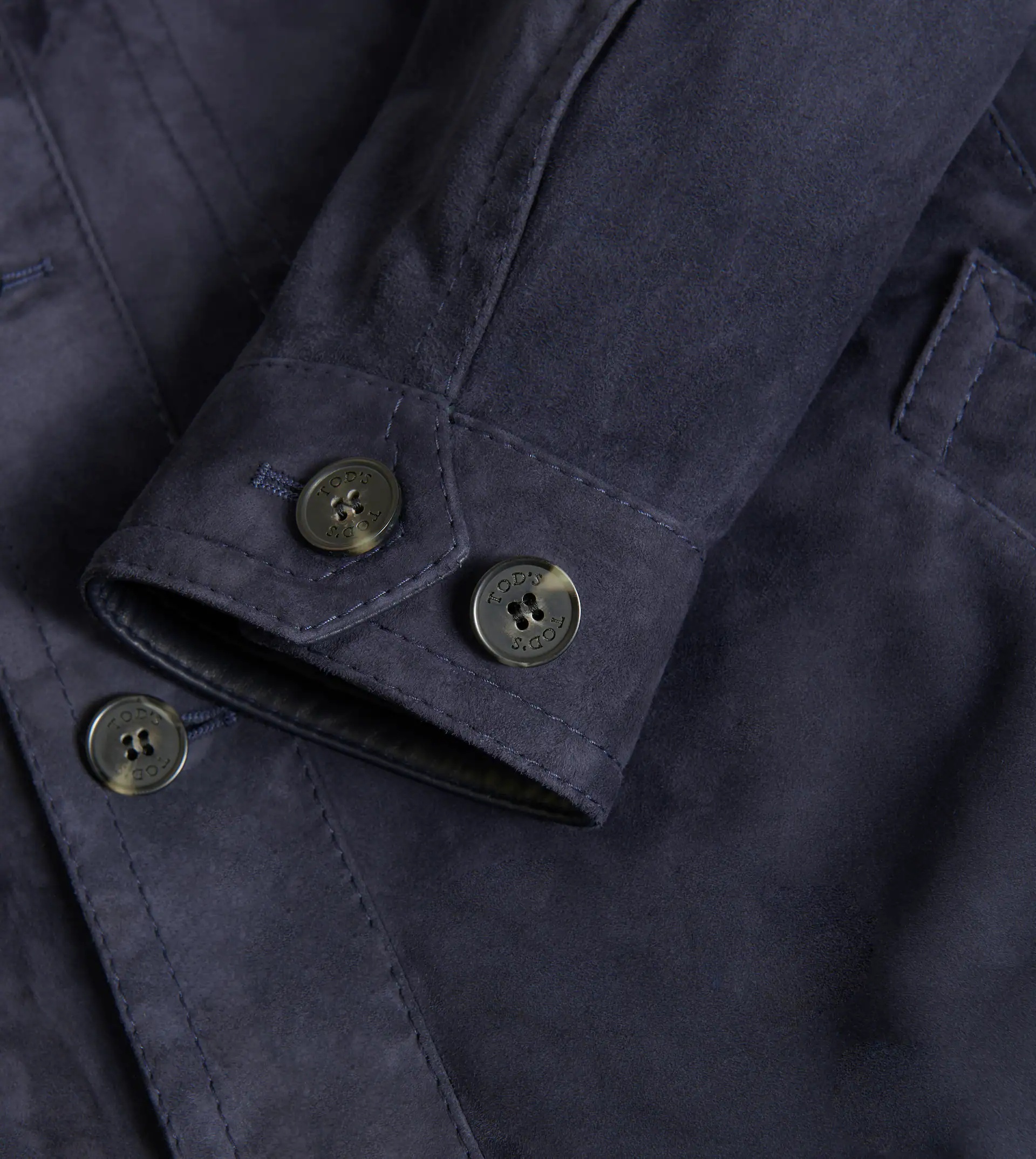 BOMBER IN SUEDE - BLUE - 5