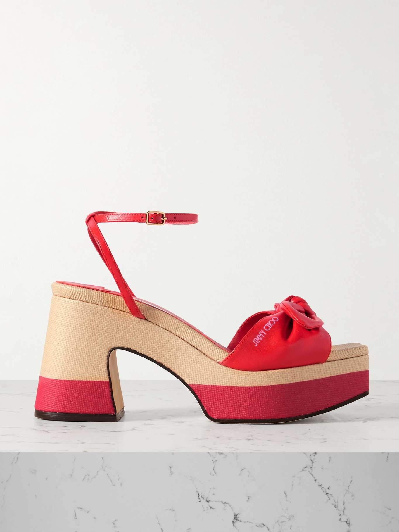 Ricia leather platform sandals - 1