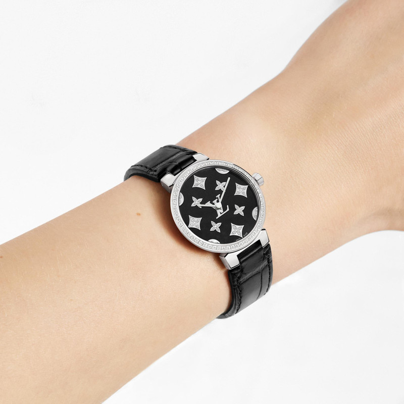 Tambour Slim Monogram Dentelle Black 28MM 4