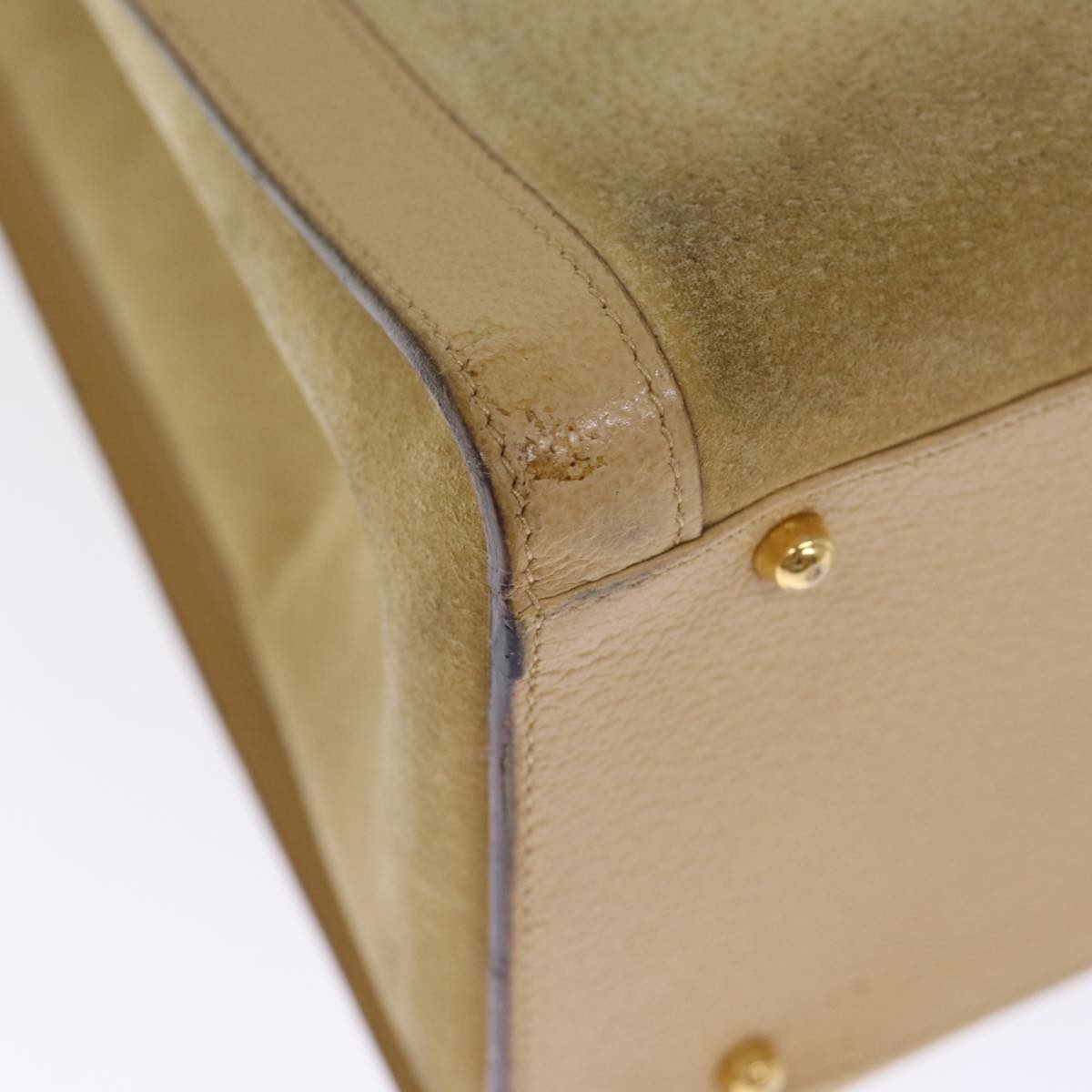 GUCCI Bamboo Hand Bag Suede Leather Beige 002 1186 002 1186 - 9