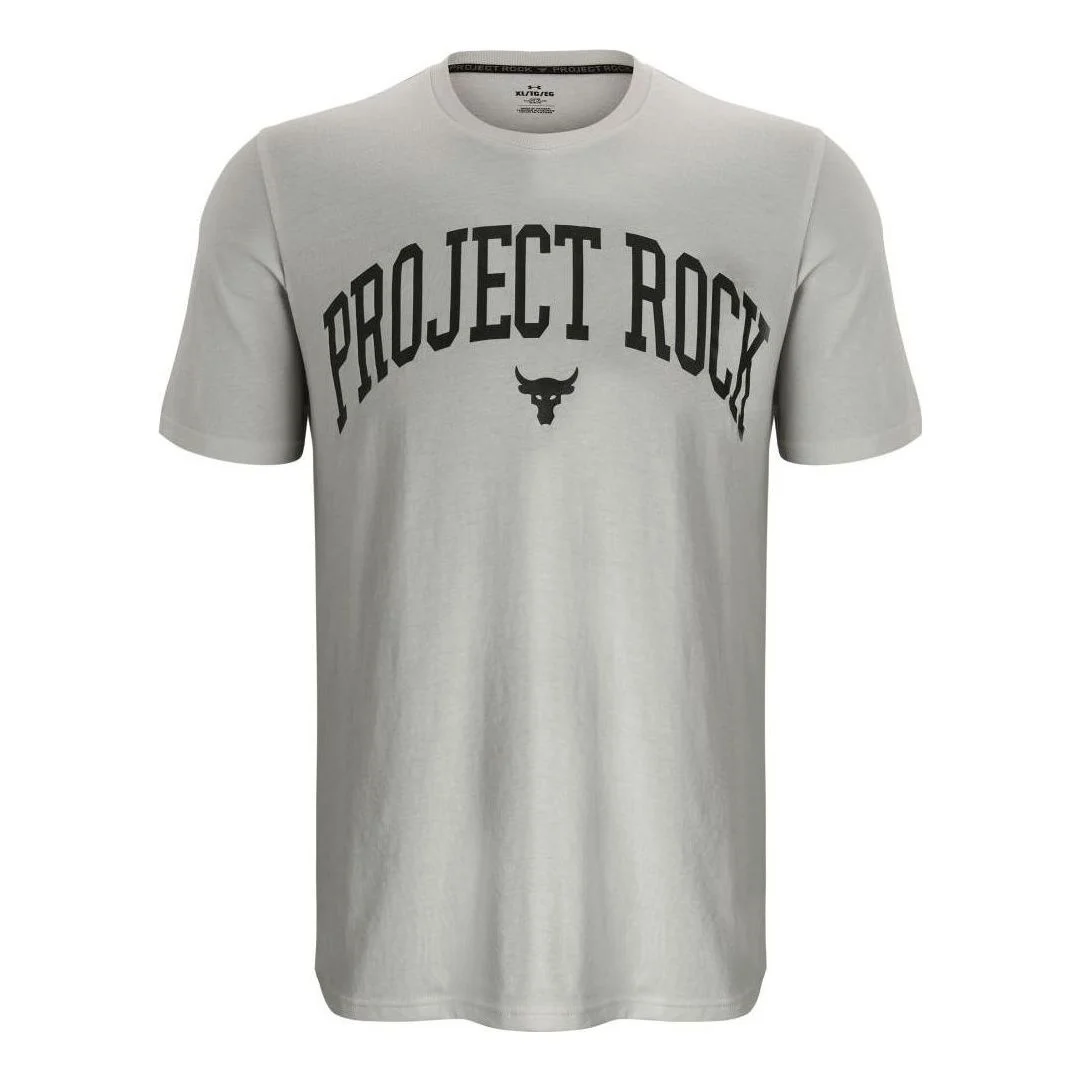 Under Armour Project Rock Tee 'Peak White' 1373743-111 - 1