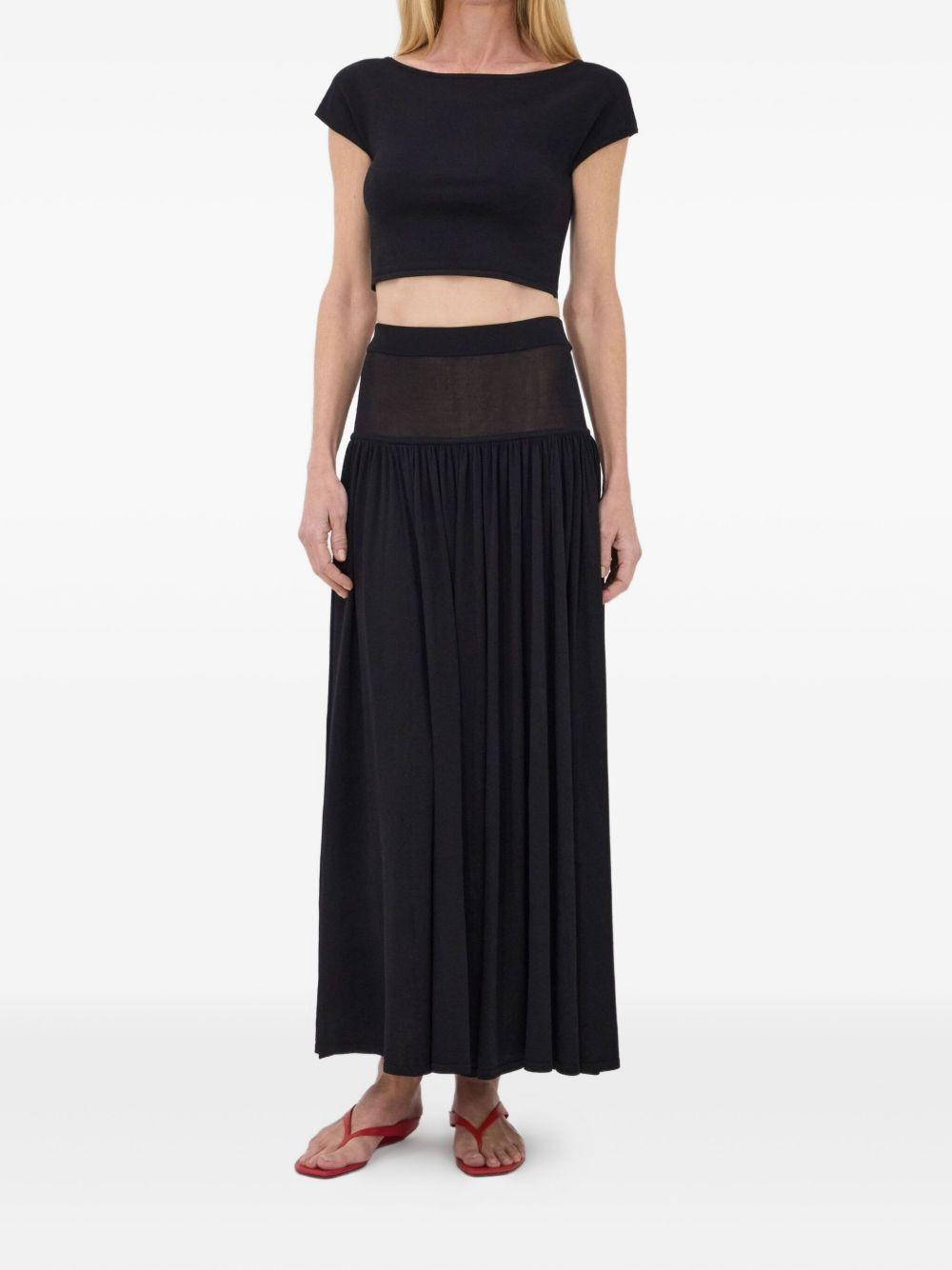 Romy gathered maxi skirt - 2