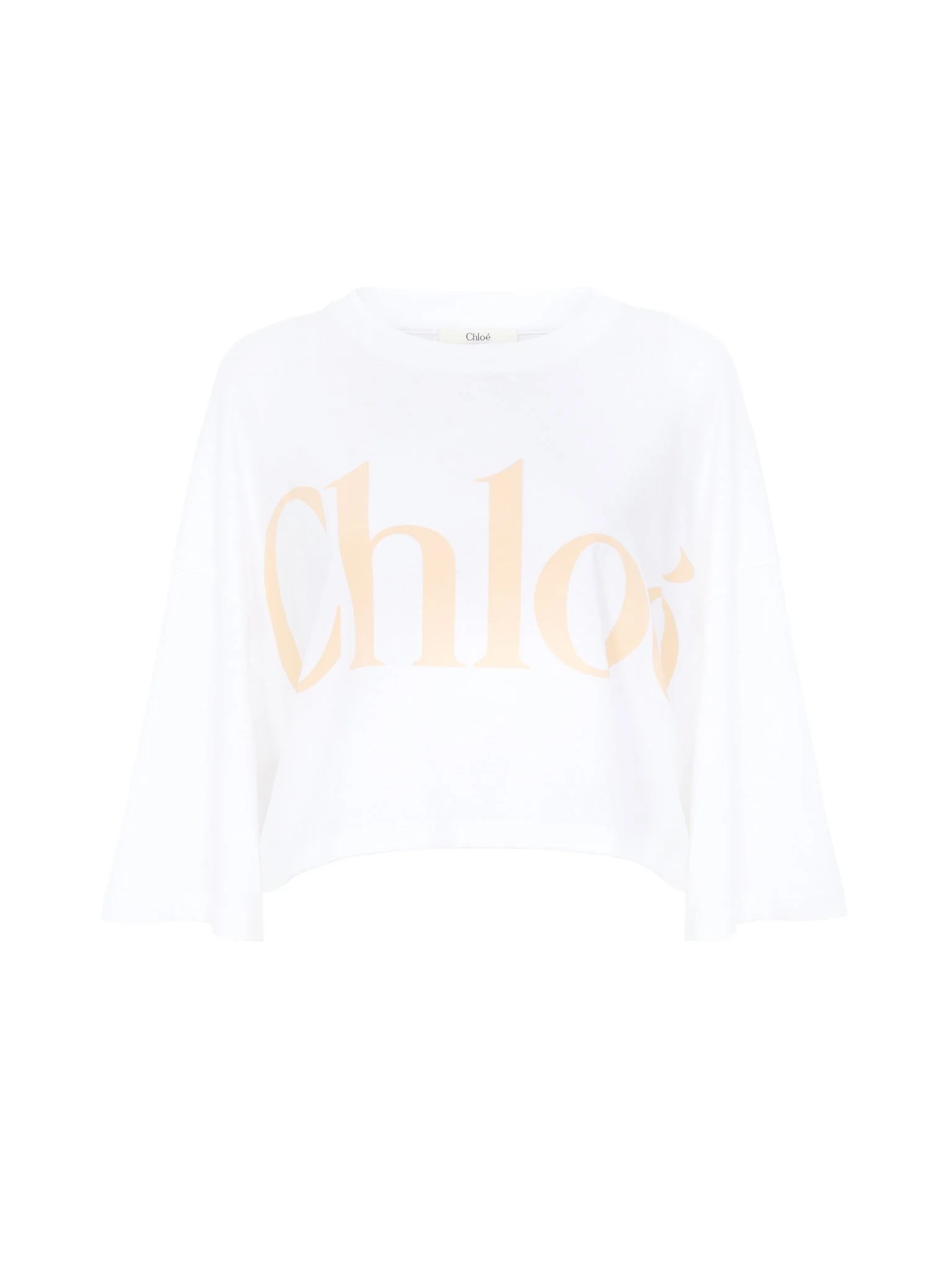 OVERSIZED CROPPED LOGO T-SHIRT IN COTTON JERSEY - 1