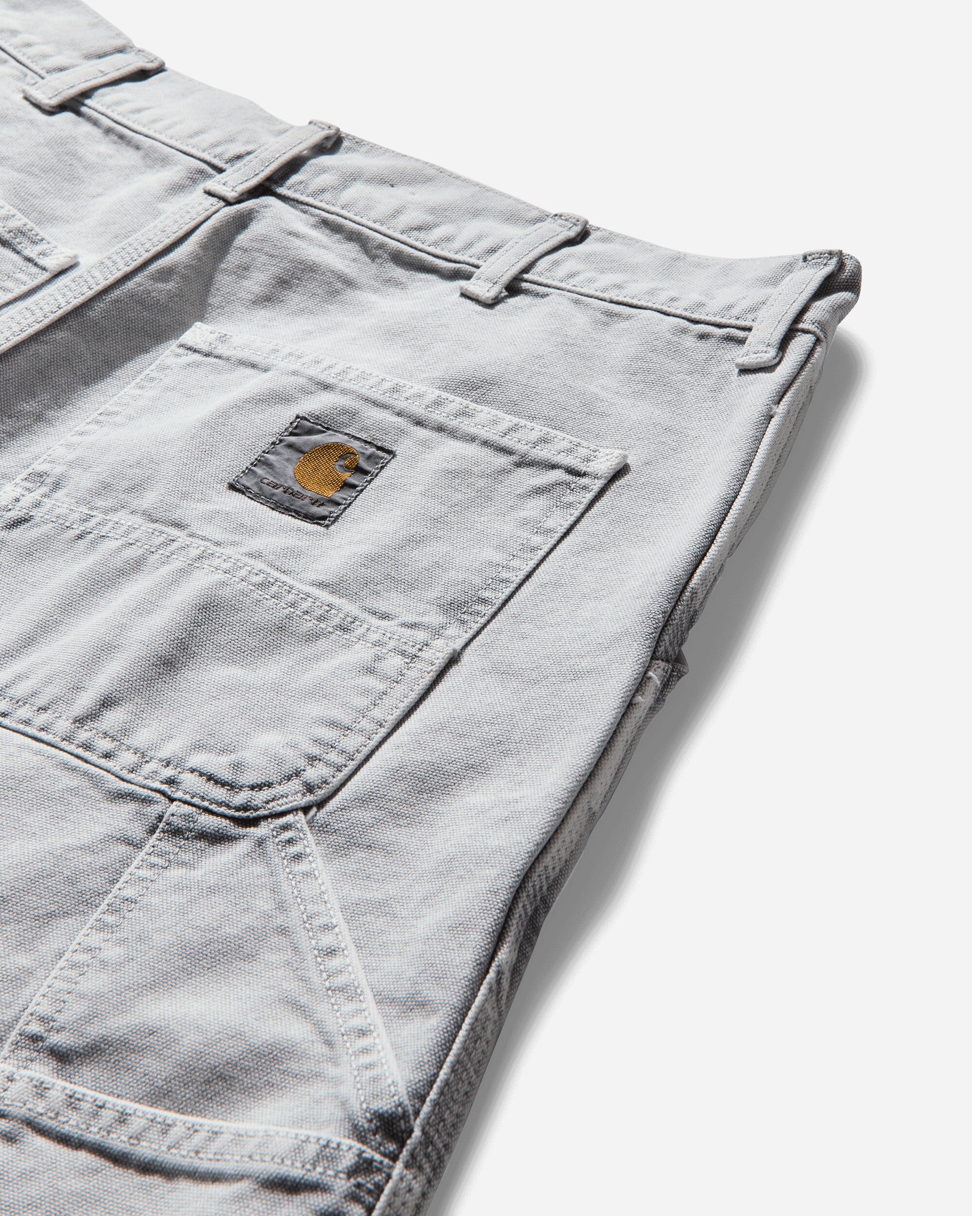 Men's Single Knee Shorts Black (Chalk Wash) - 3