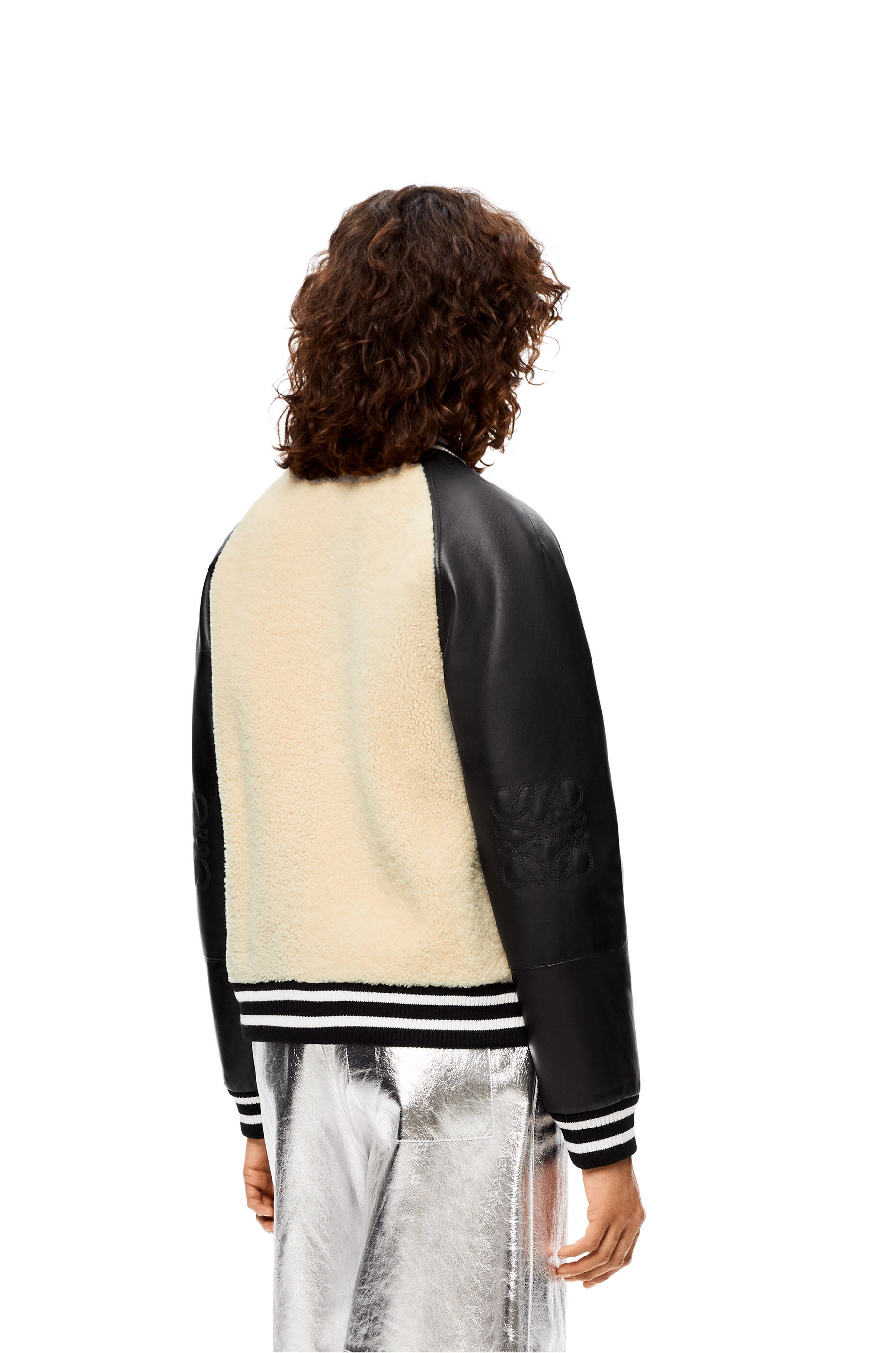 Bomber jacket in shearling - 4