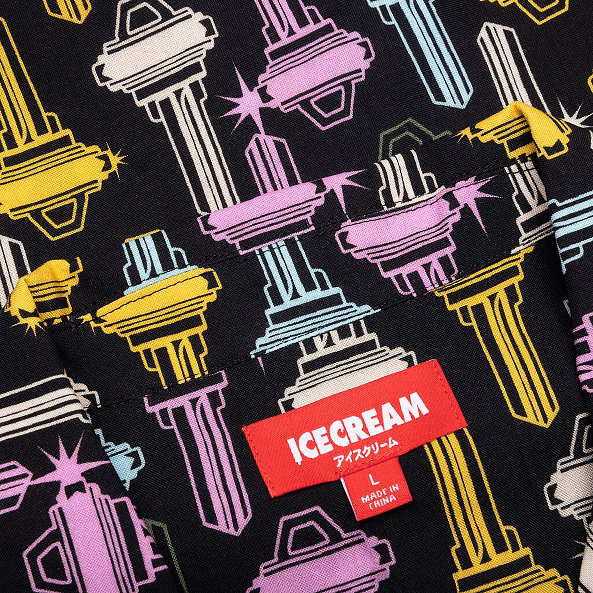 Icecream Keys Short-Sleeve Woven Shirt 'Black' - 3