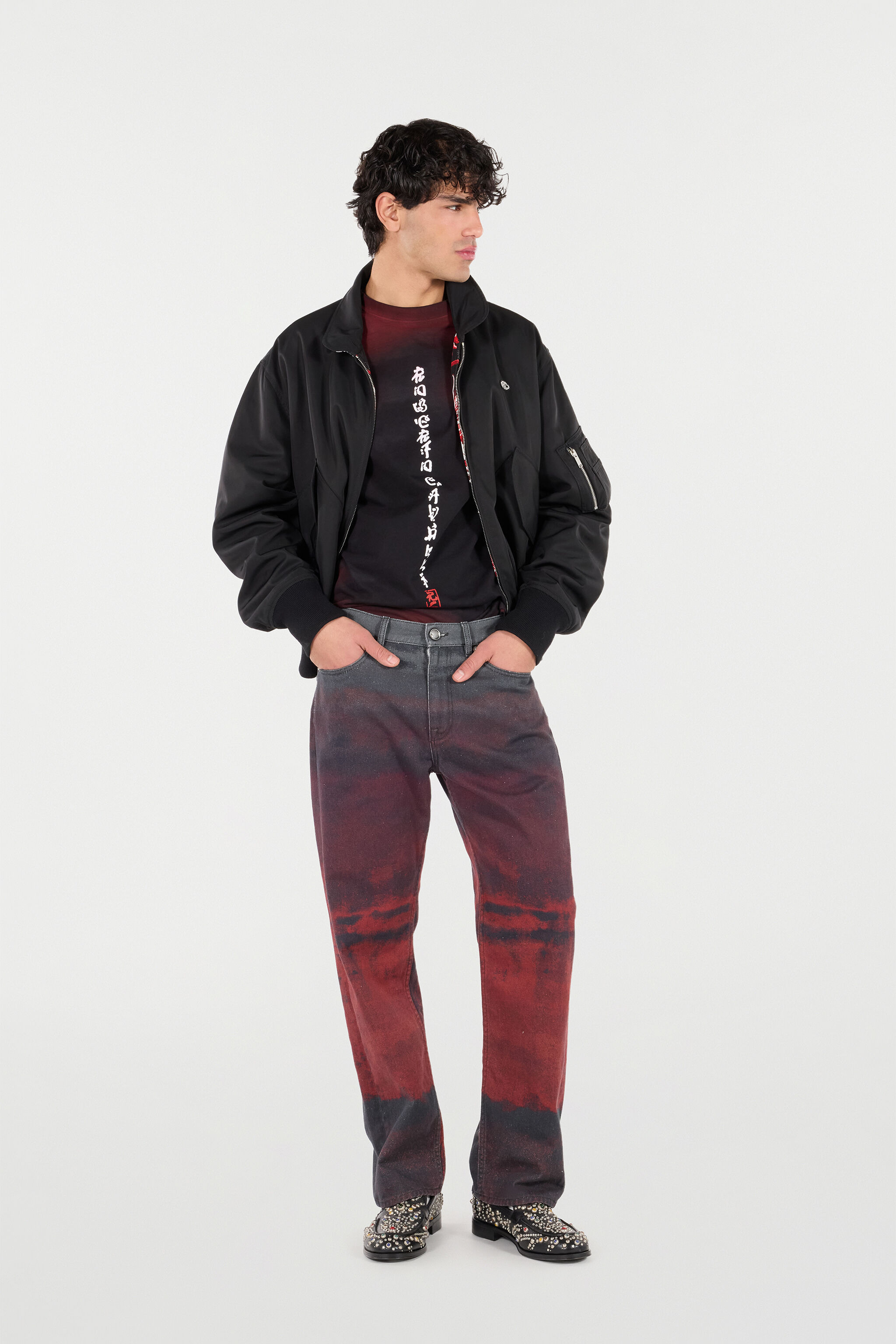 Reversible Bomber Jacket With Dragon - 2